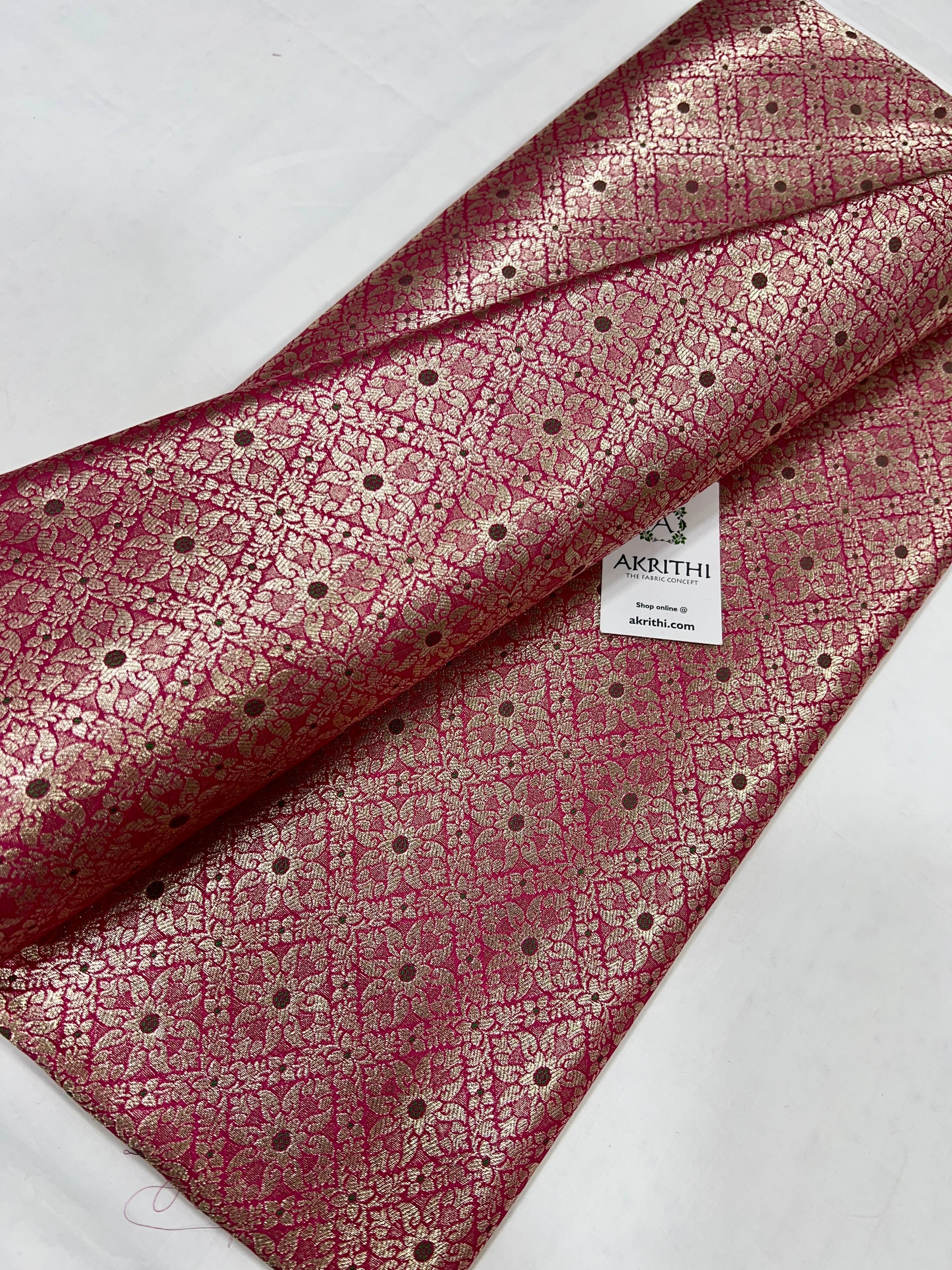 Pure Banarasi brocade fabric