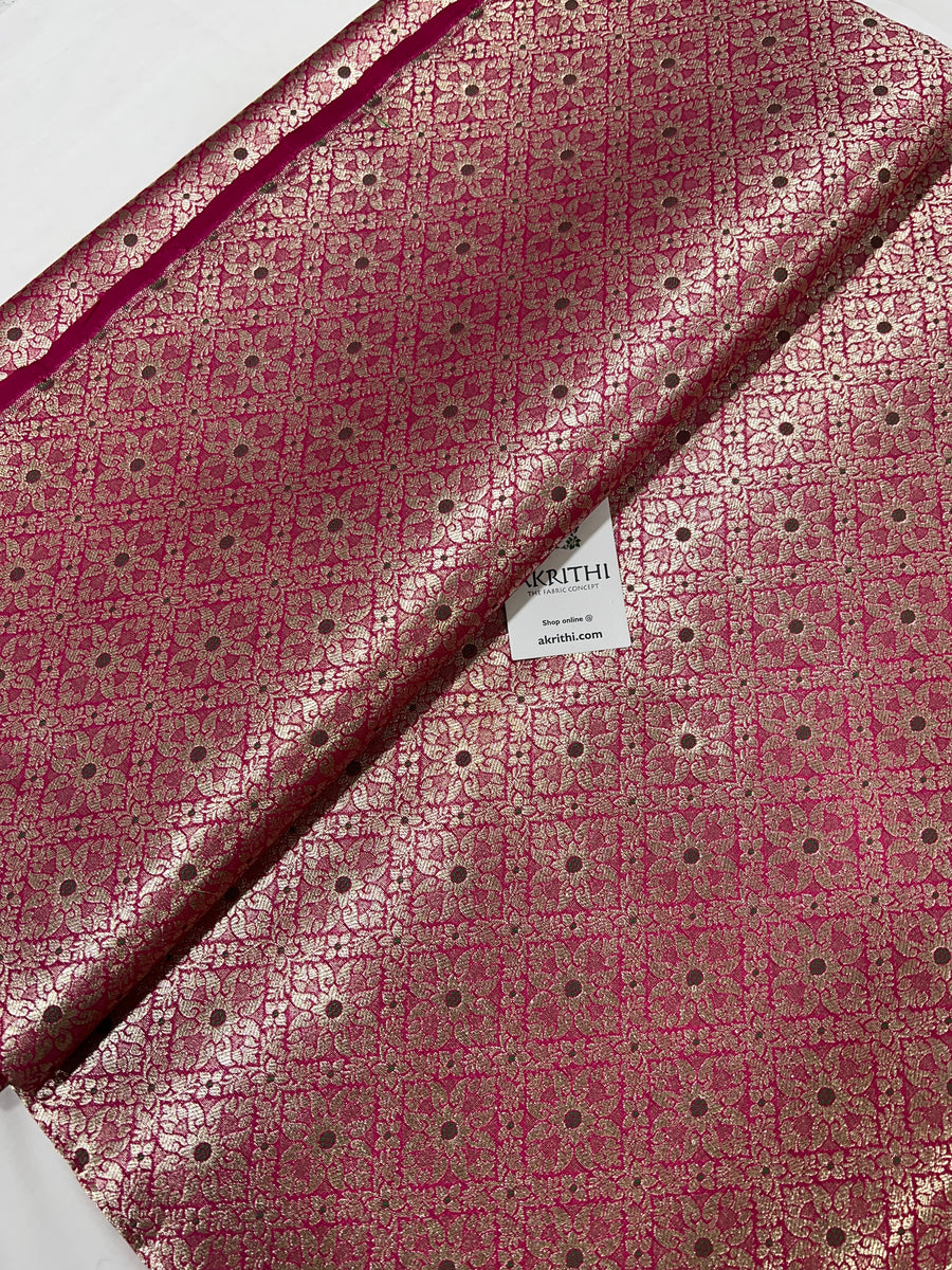 Pure Banarasi brocade fabric