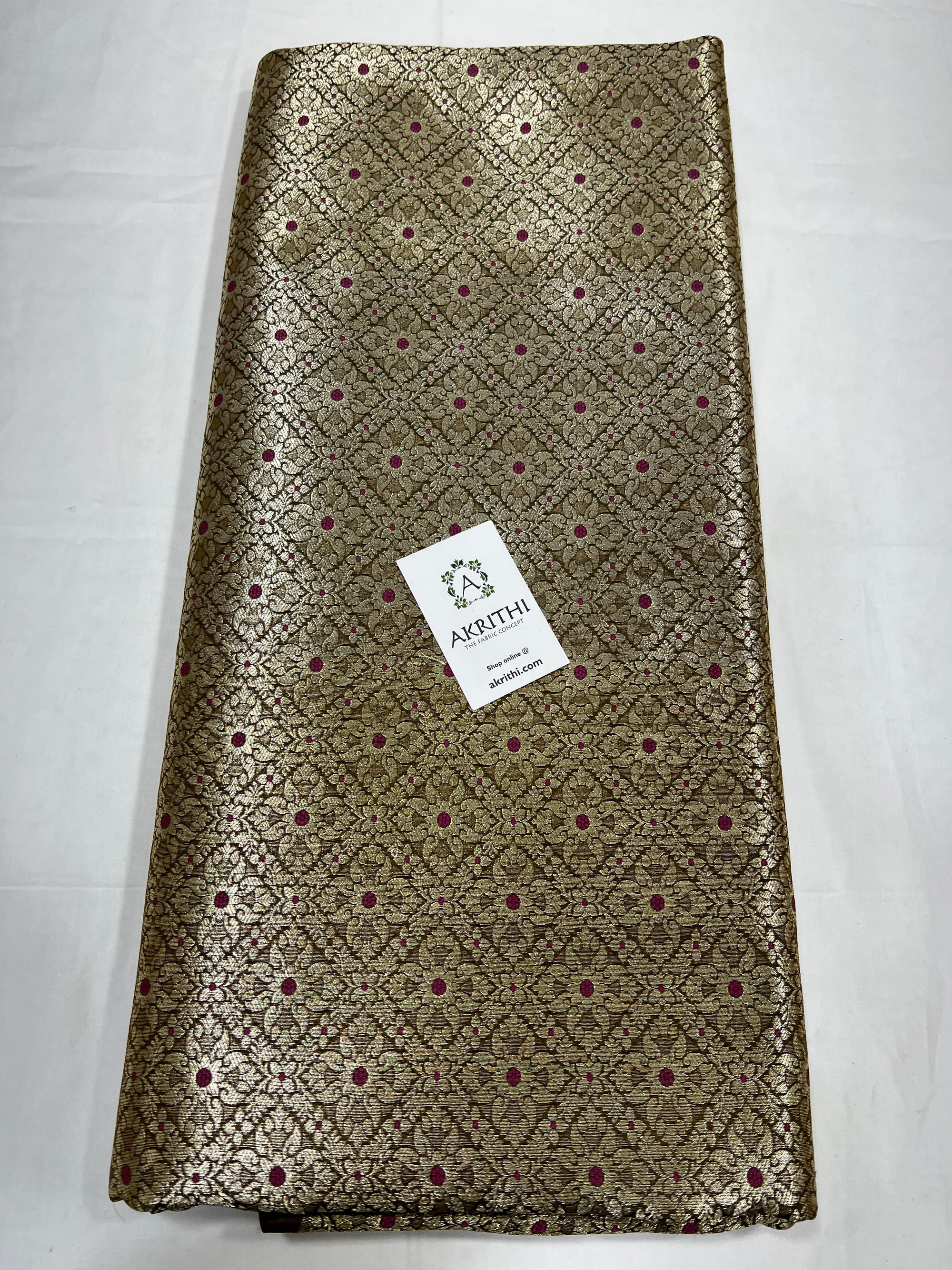 Pure Banarasi brocade fabric