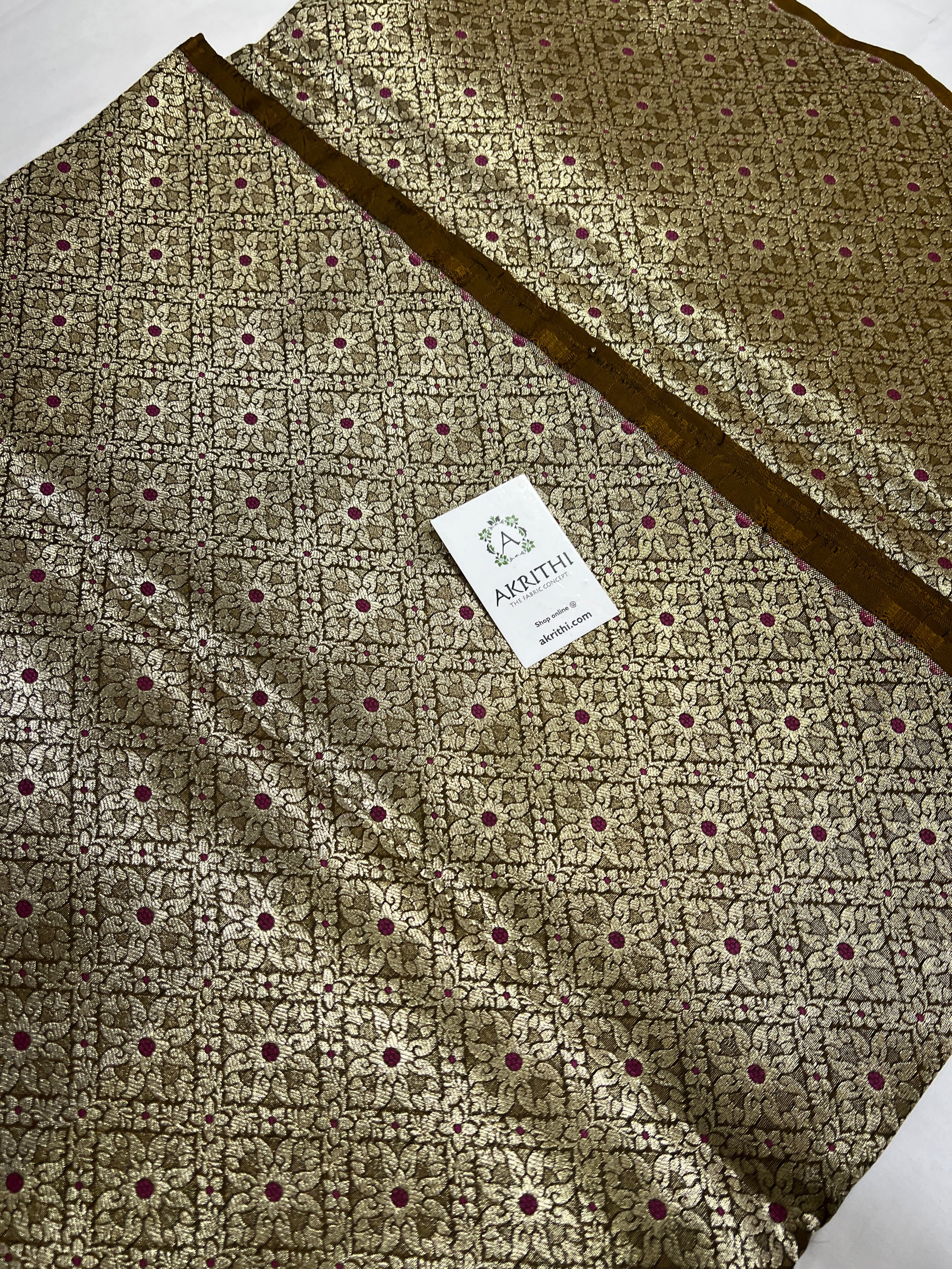 Pure Banarasi brocade fabric