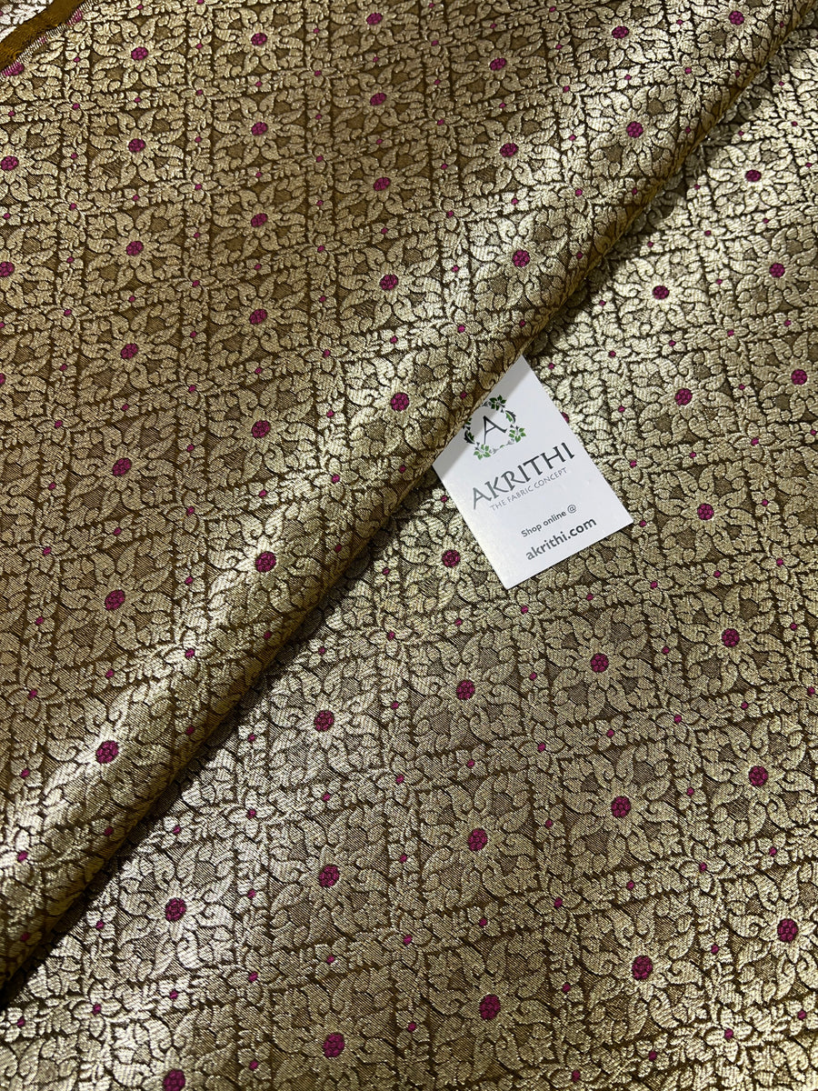 Pure Banarasi brocade fabric