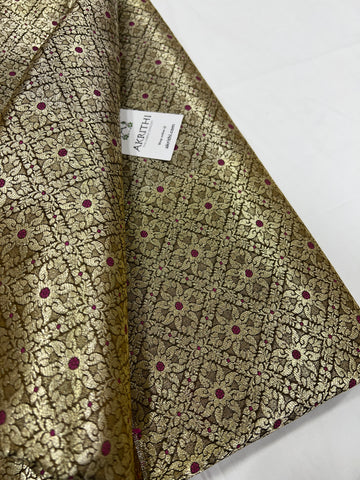 Pure Banarasi brocade fabric