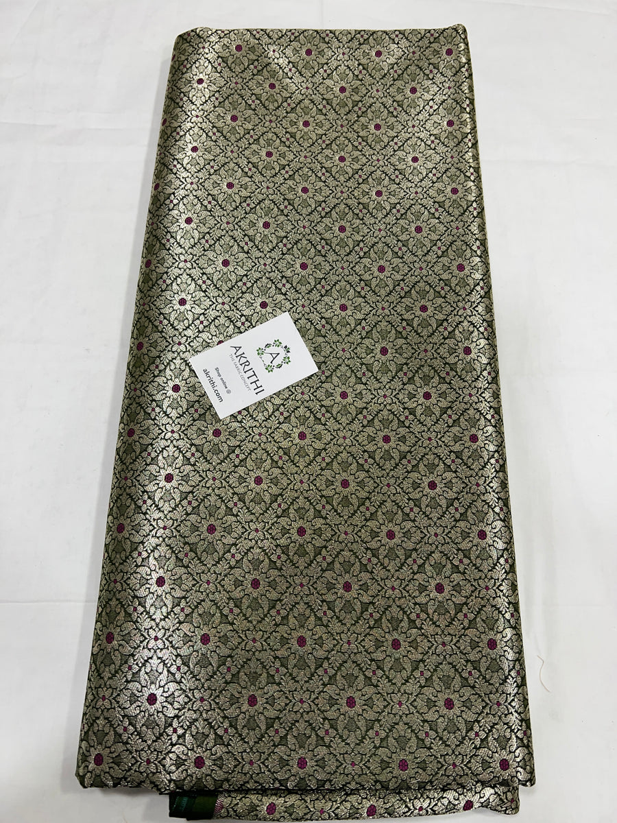 Pure Banarasi brocade fabric