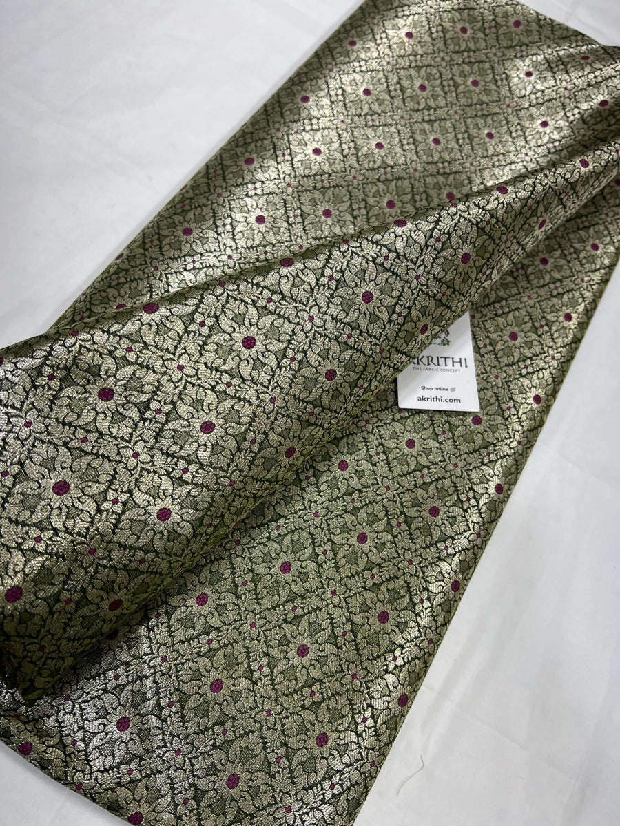 Pure Banarasi brocade fabric