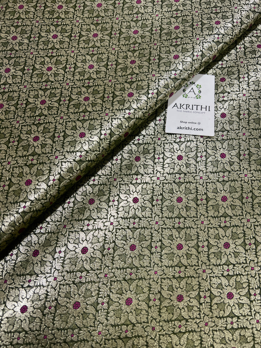 Pure Banarasi brocade fabric