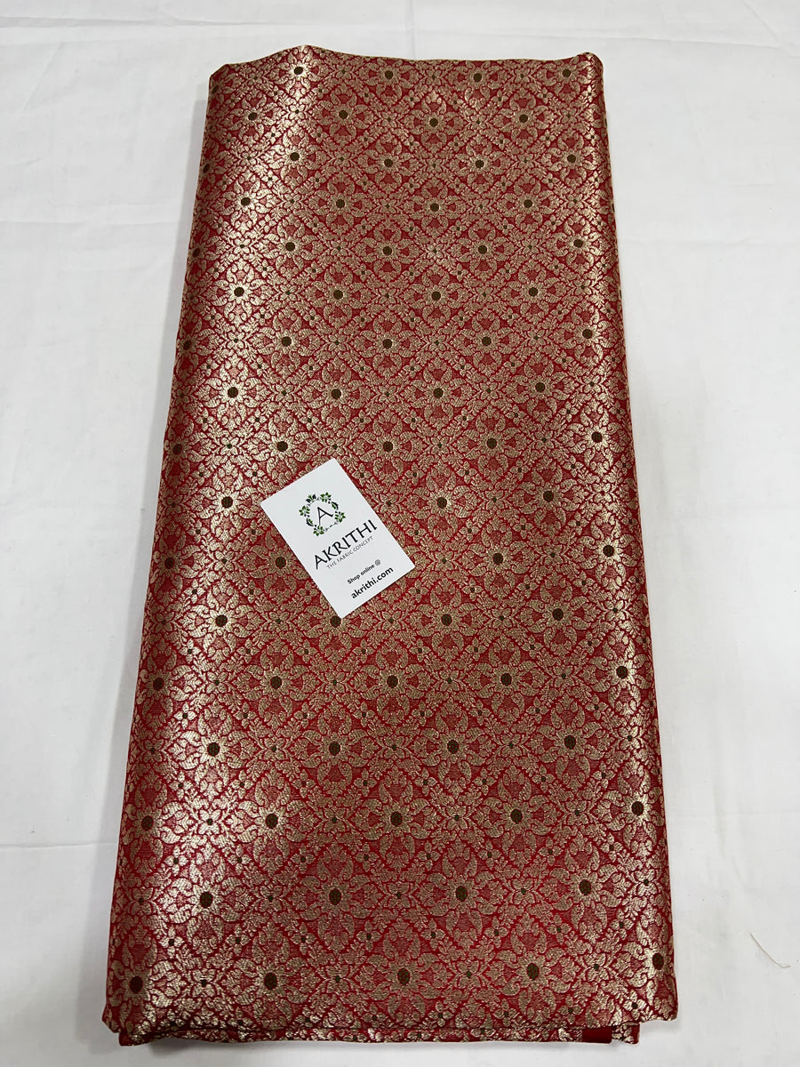 Pure Banarasi brocade fabric