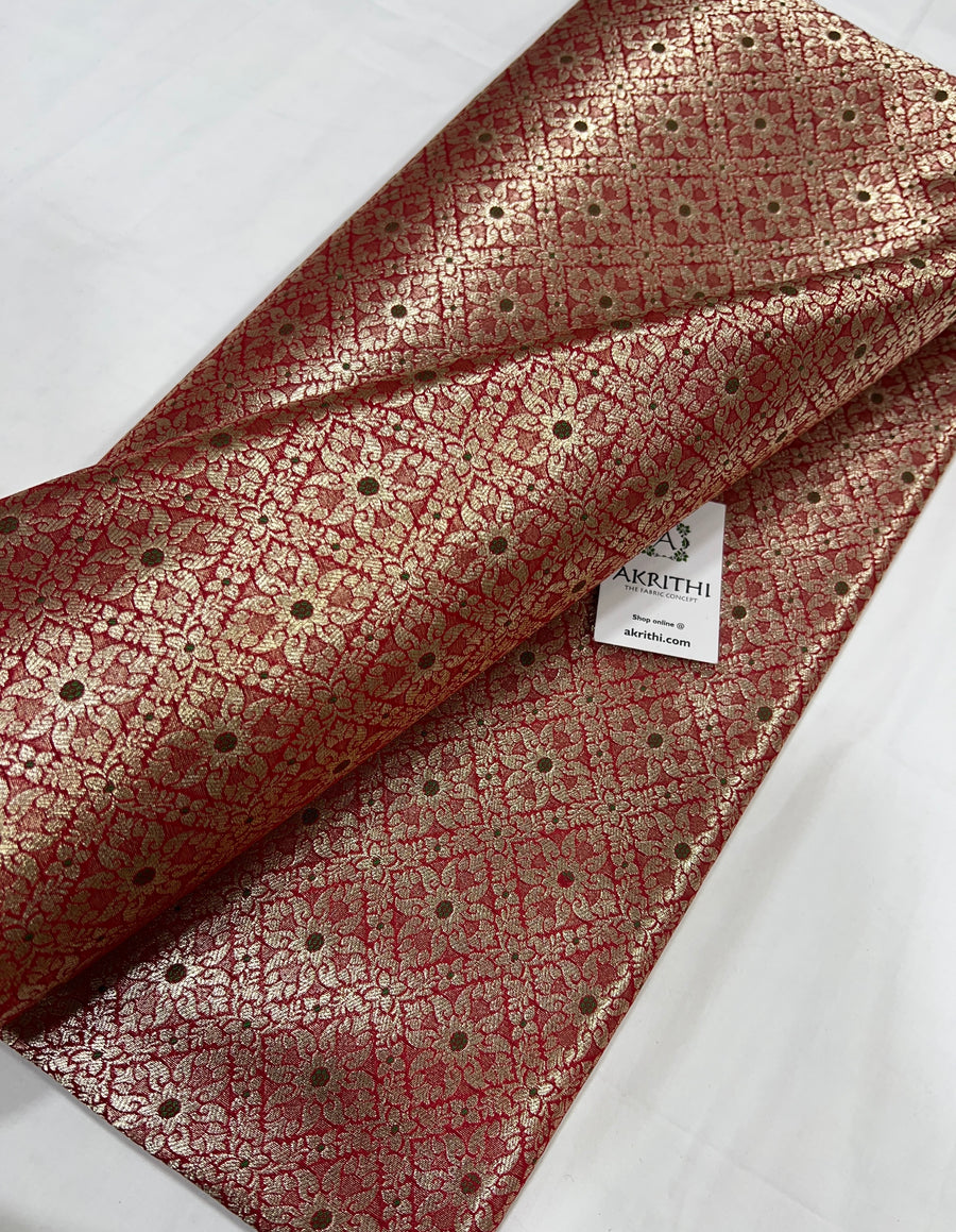 Pure Banarasi brocade fabric