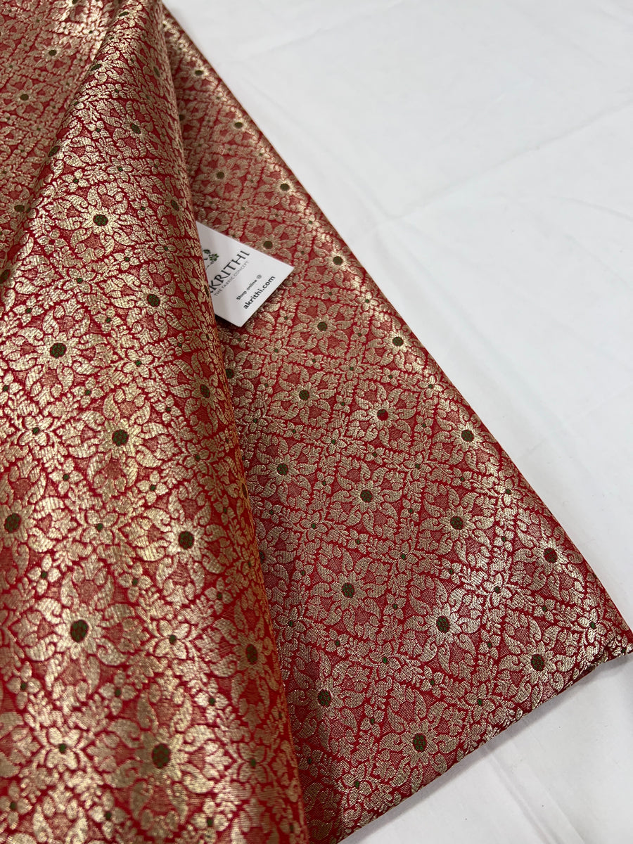 Pure Banarasi brocade fabric