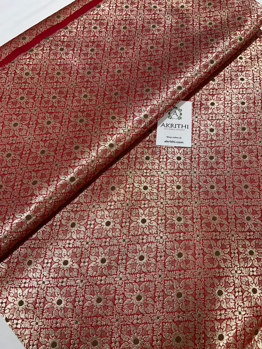 Pure Banarasi brocade fabric