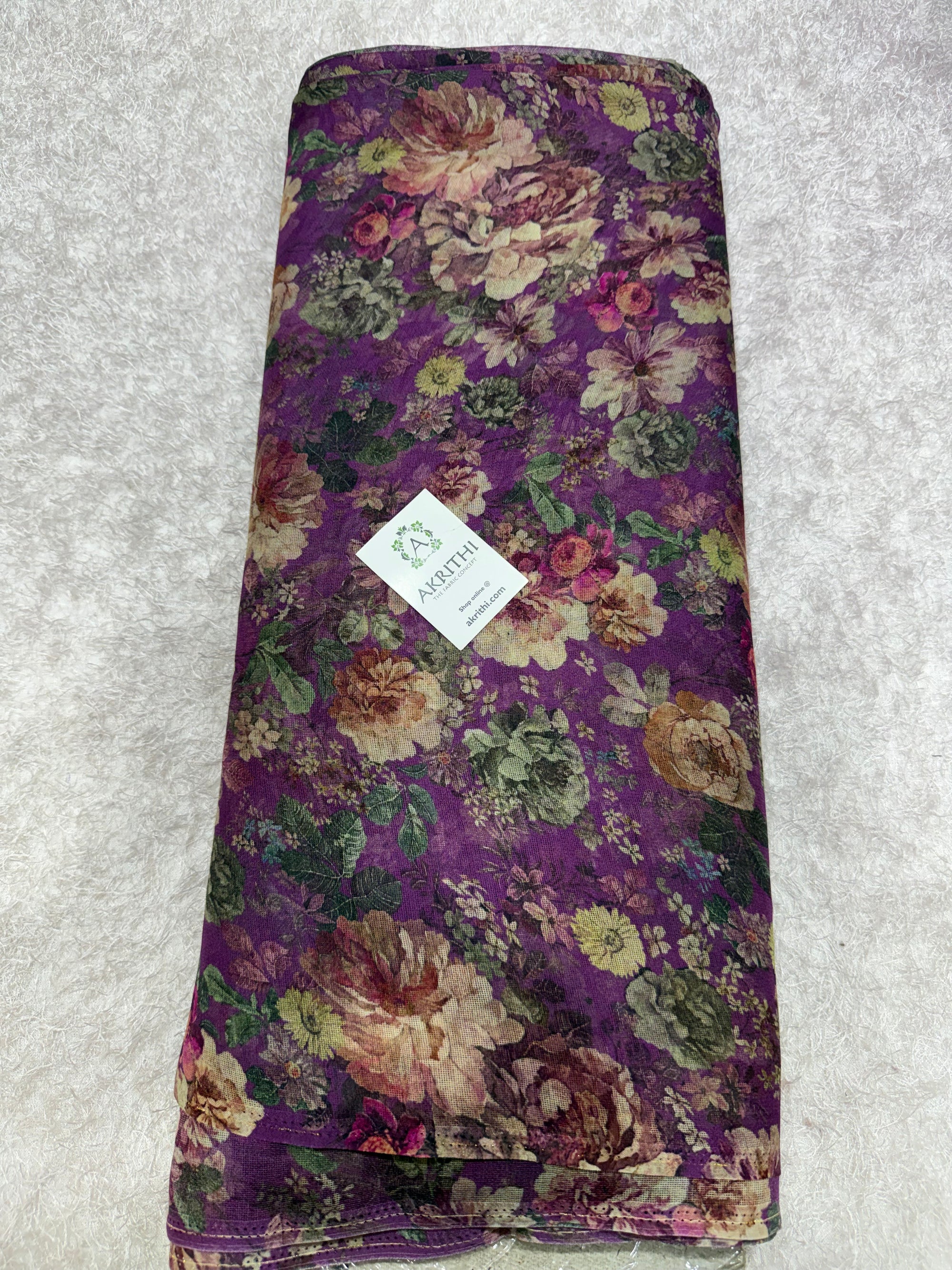 Printed viscose jute fabric
