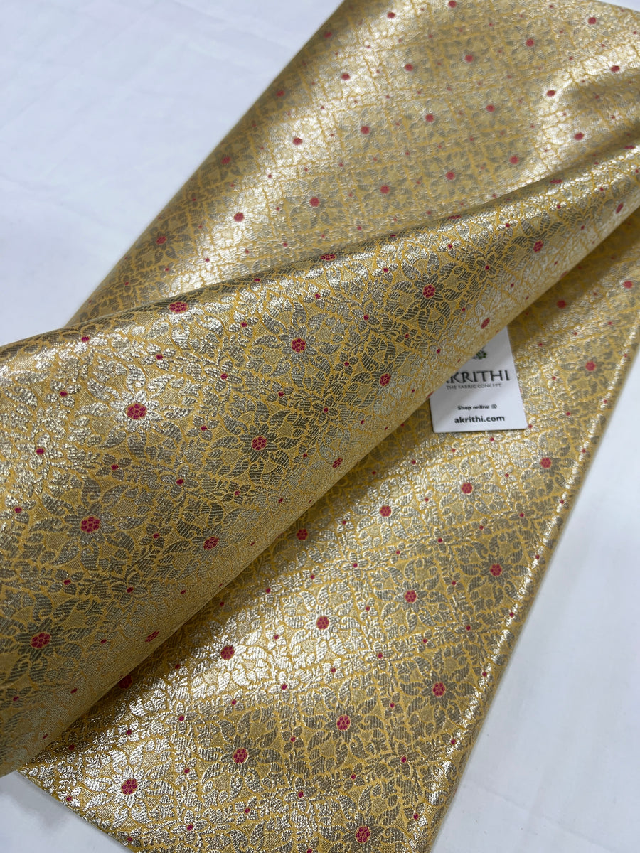 Pure Banarasi brocade fabric