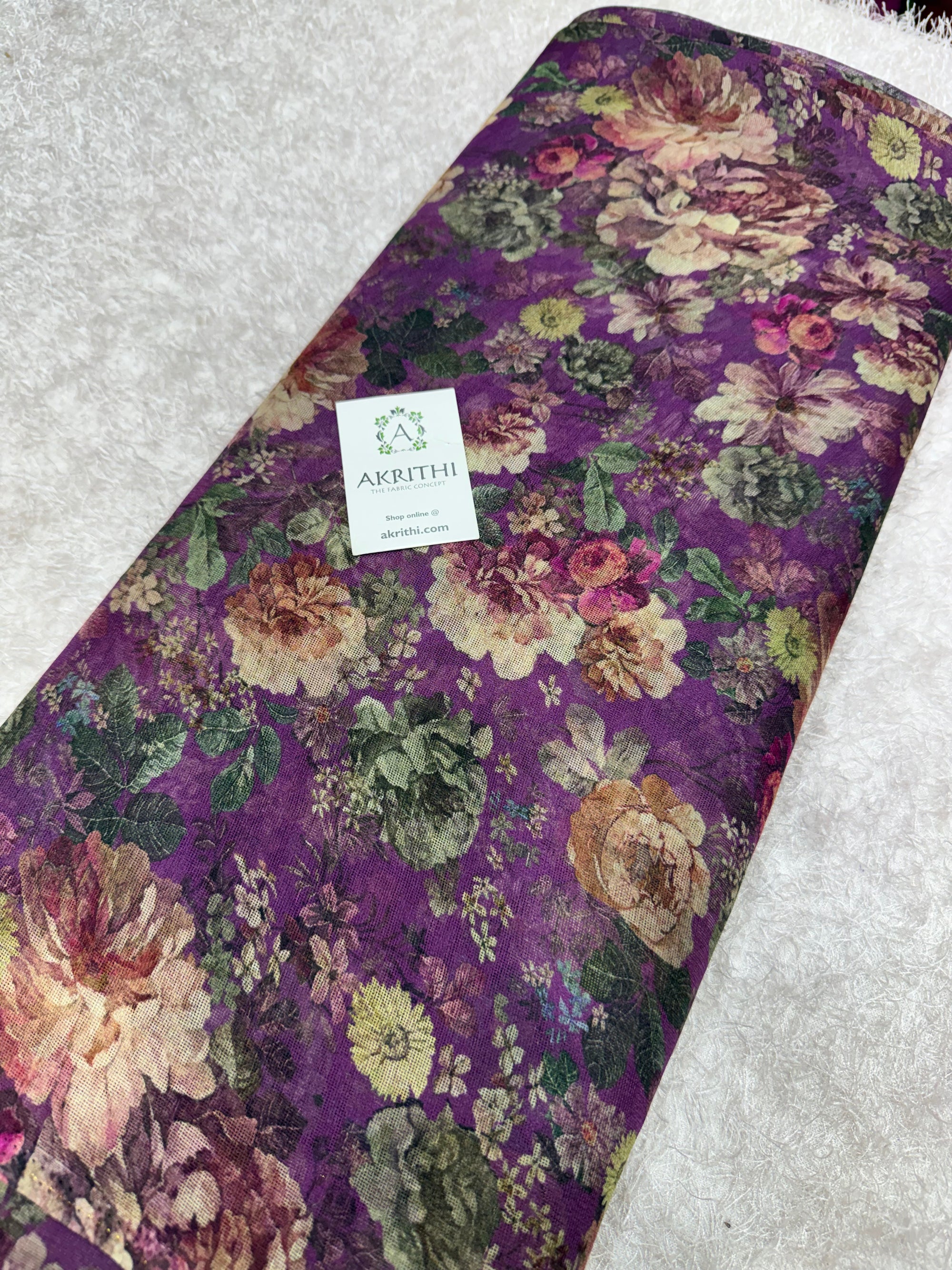 Printed viscose jute fabric