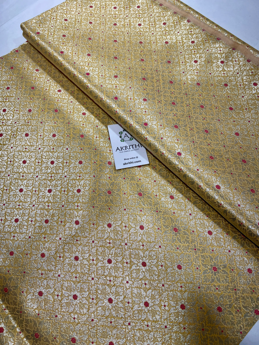 Pure Banarasi brocade fabric