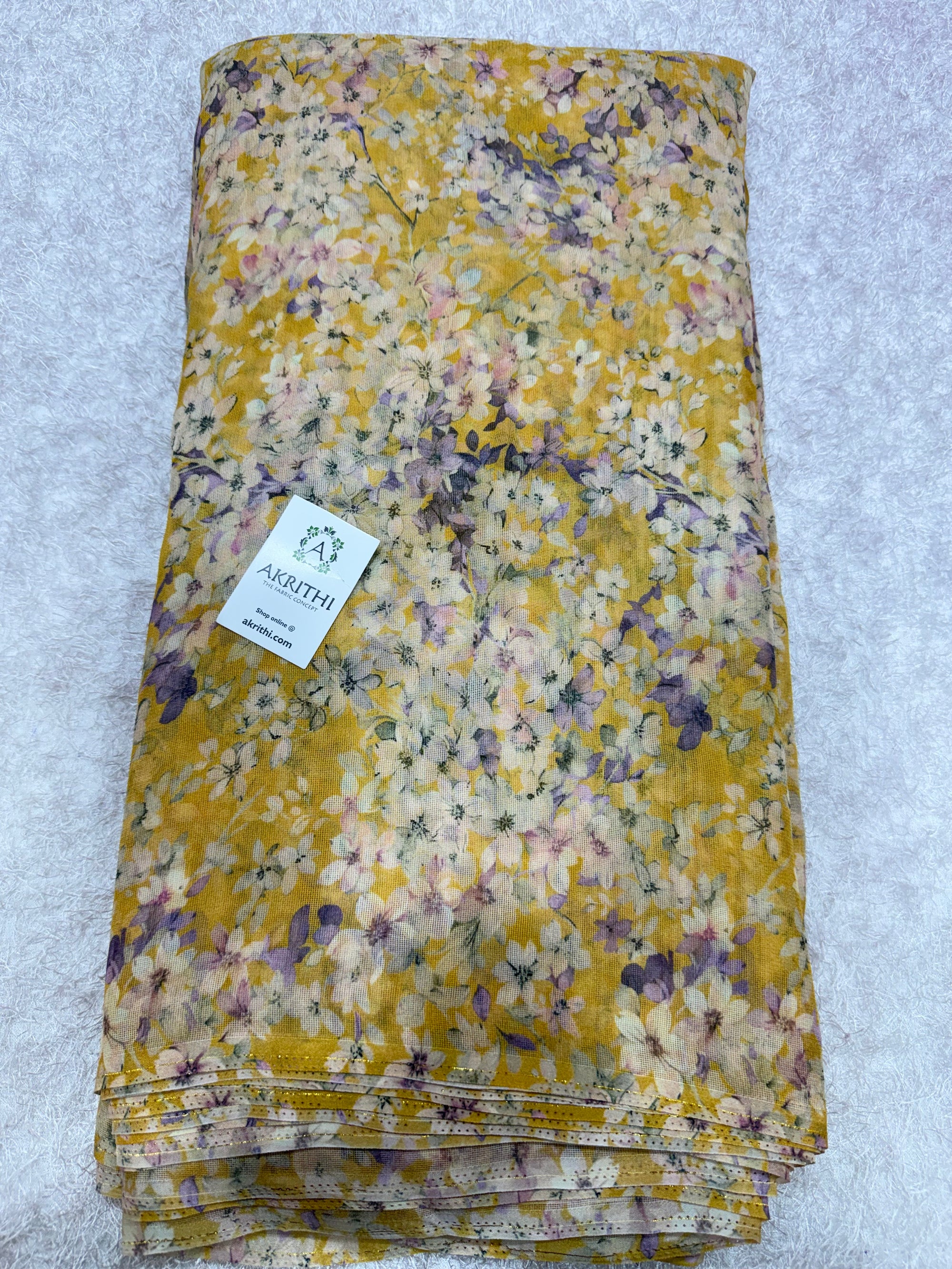 Printed viscose jute fabric