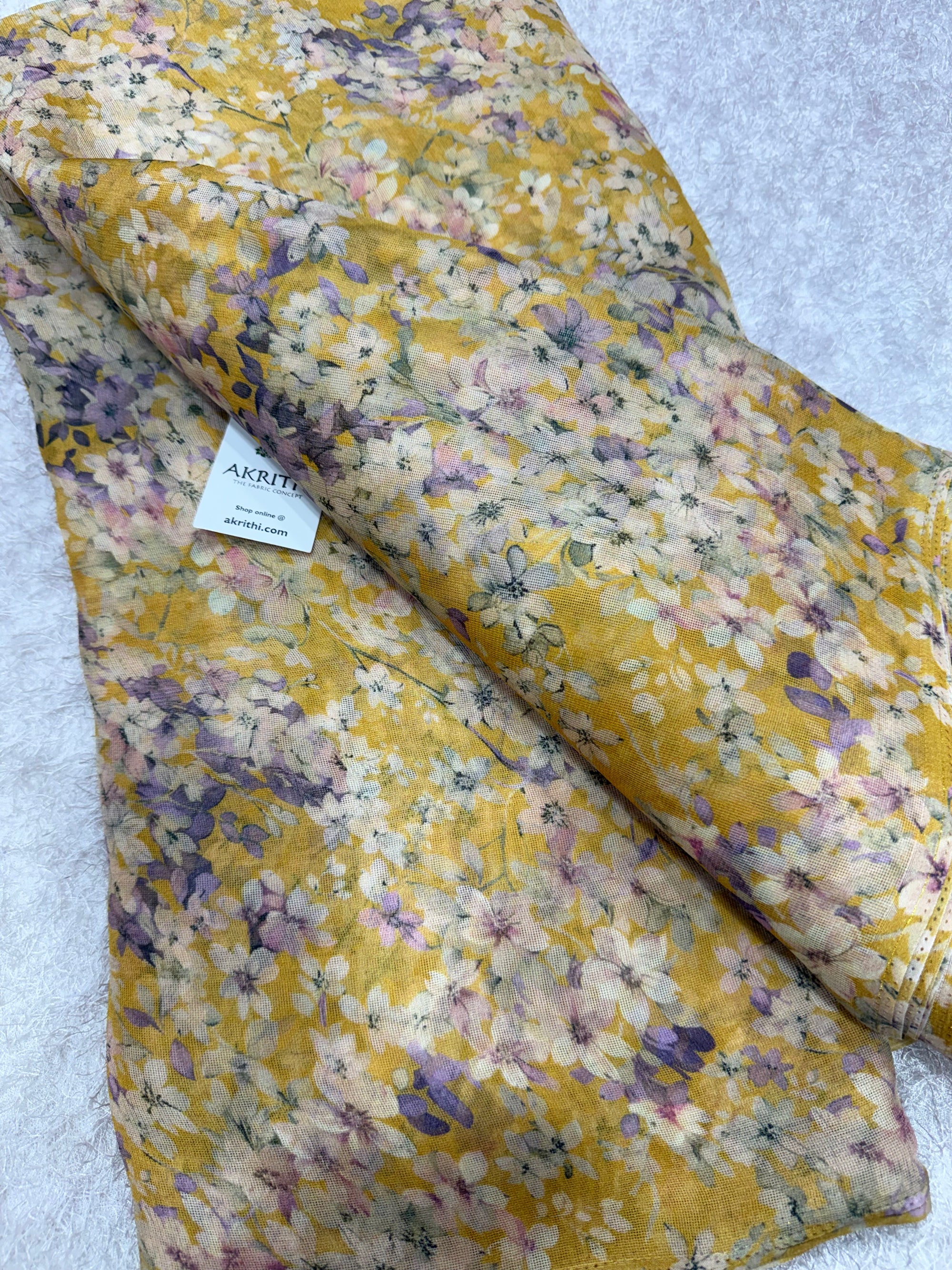 Printed viscose jute fabric