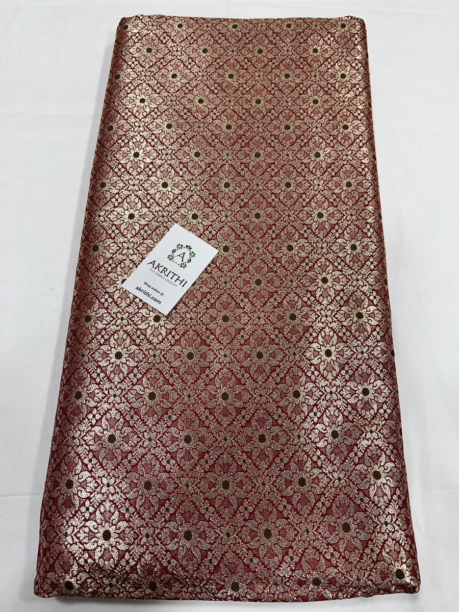 Pure Banarasi brocade fabric