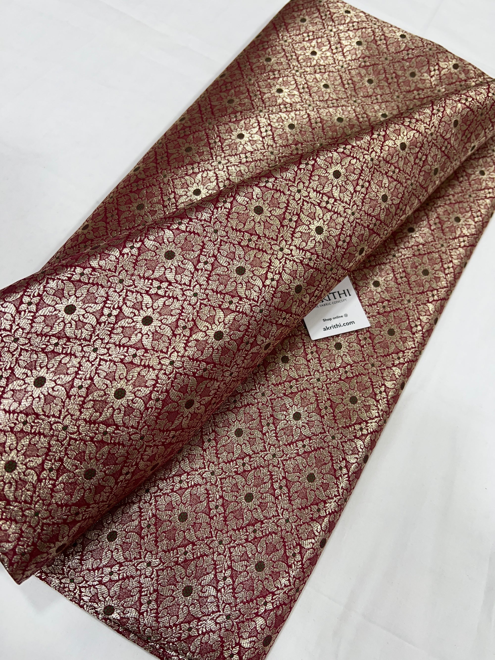 Pure Banarasi brocade fabric