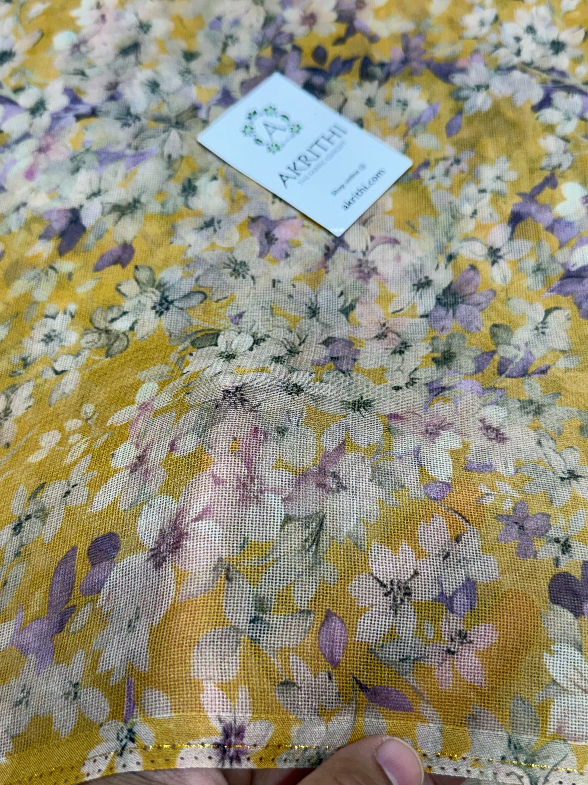 Printed viscose jute fabric