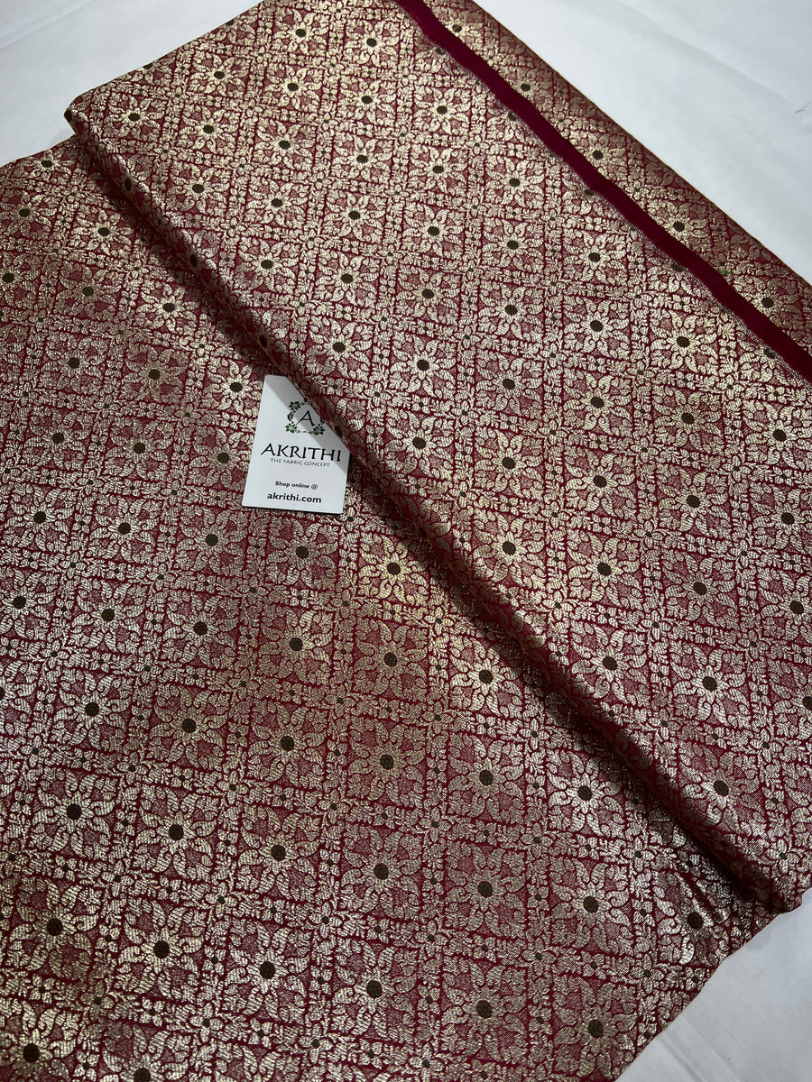 Pure Banarasi brocade fabric