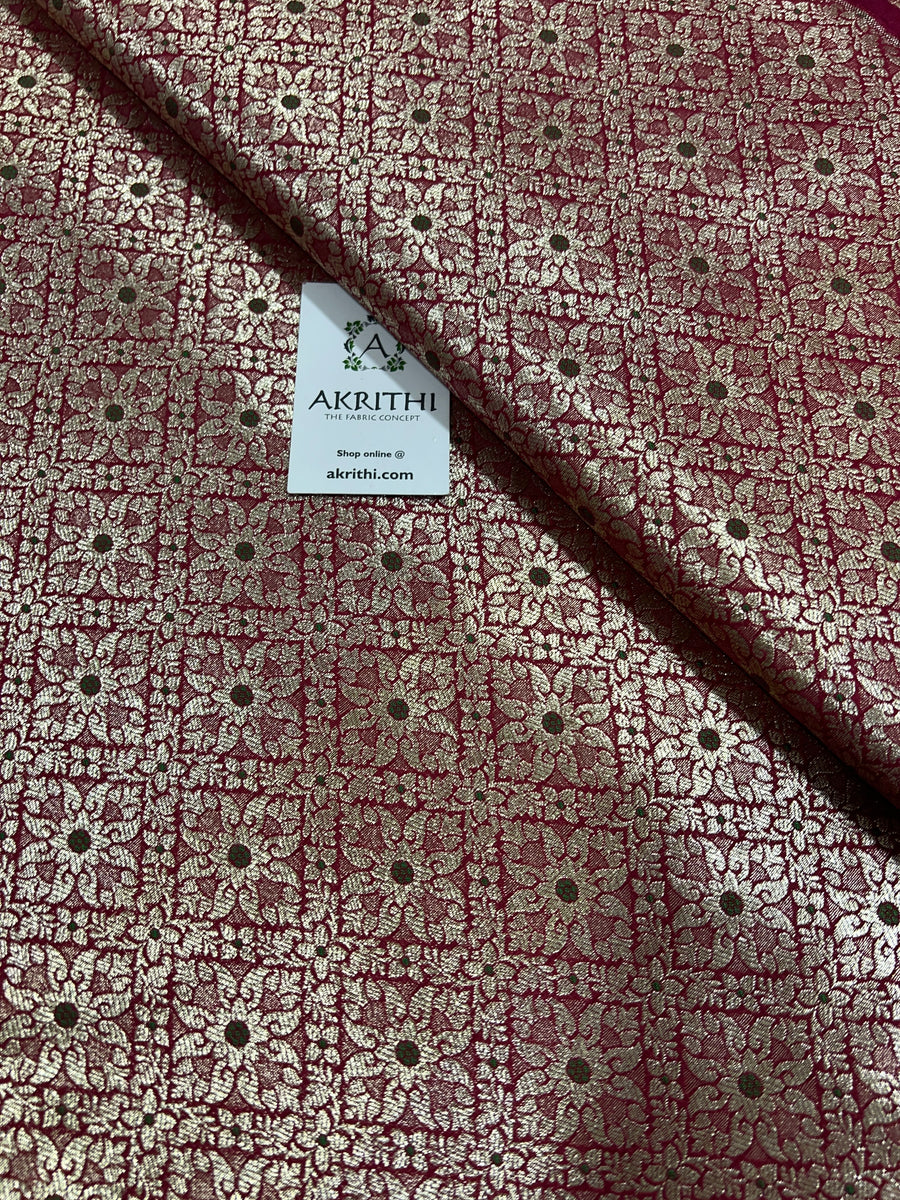 Pure Banarasi brocade fabric