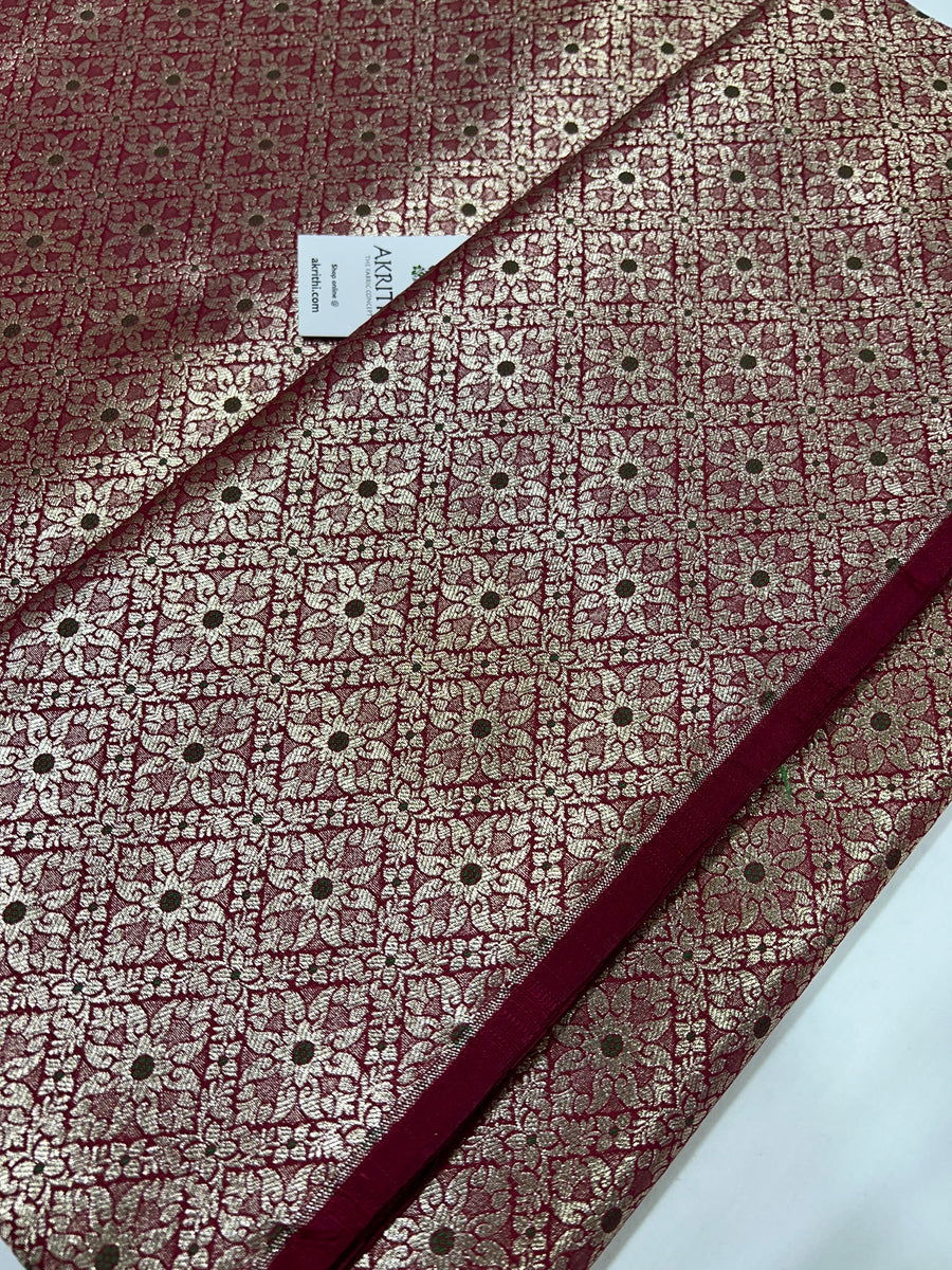 Pure Banarasi brocade fabric