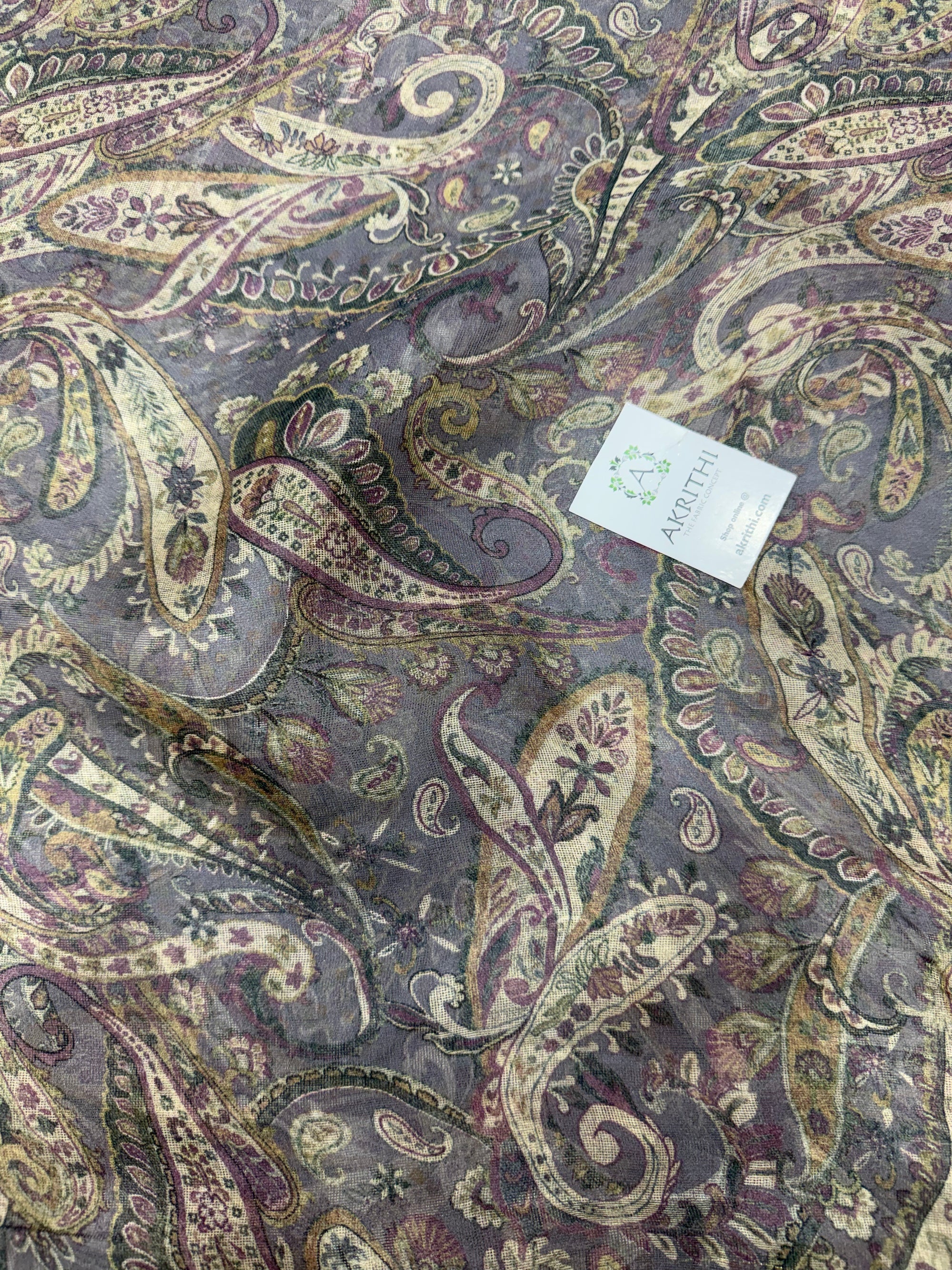 Printed viscose jute fabric