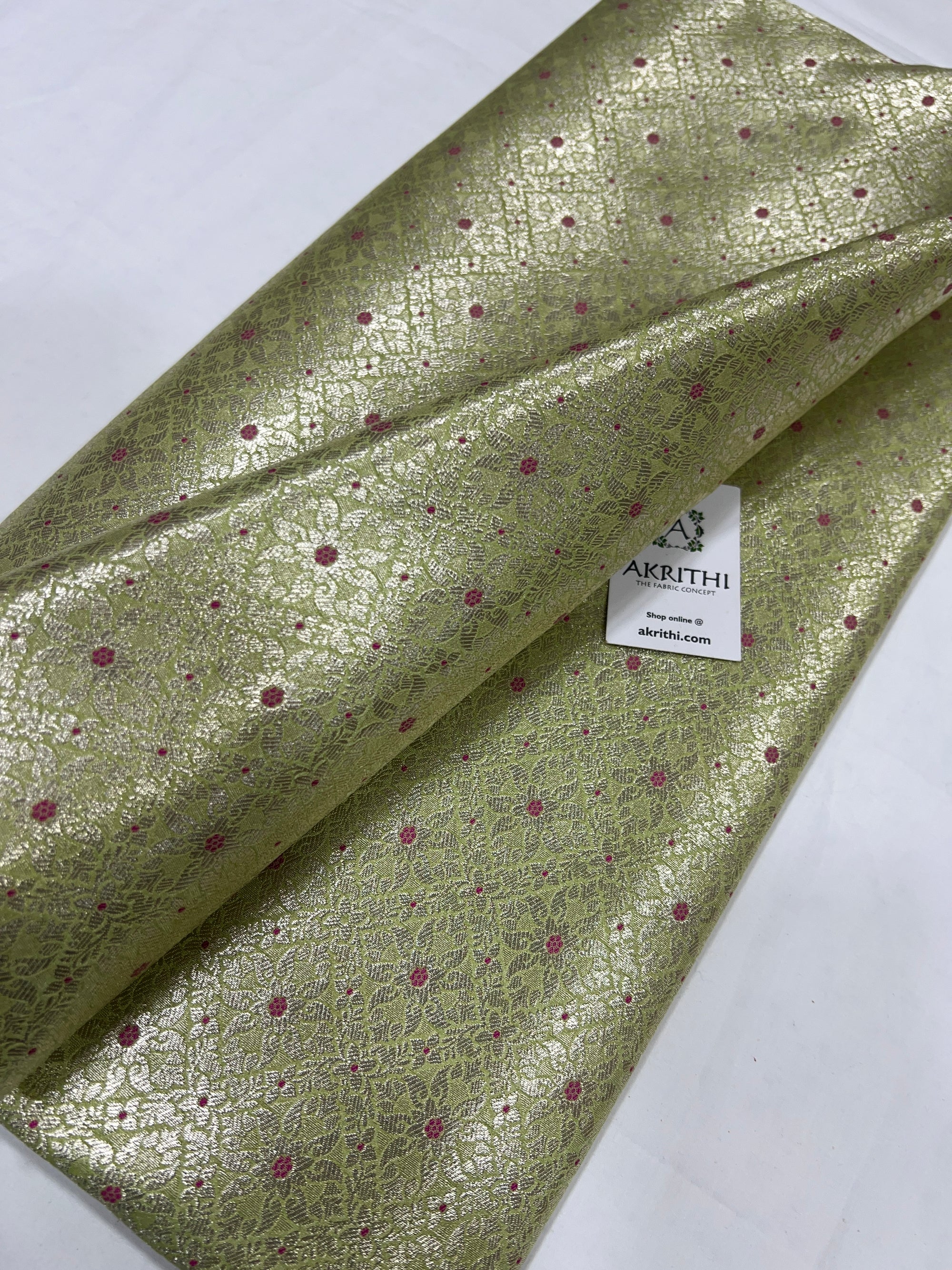 Pure Banarasi brocade fabric