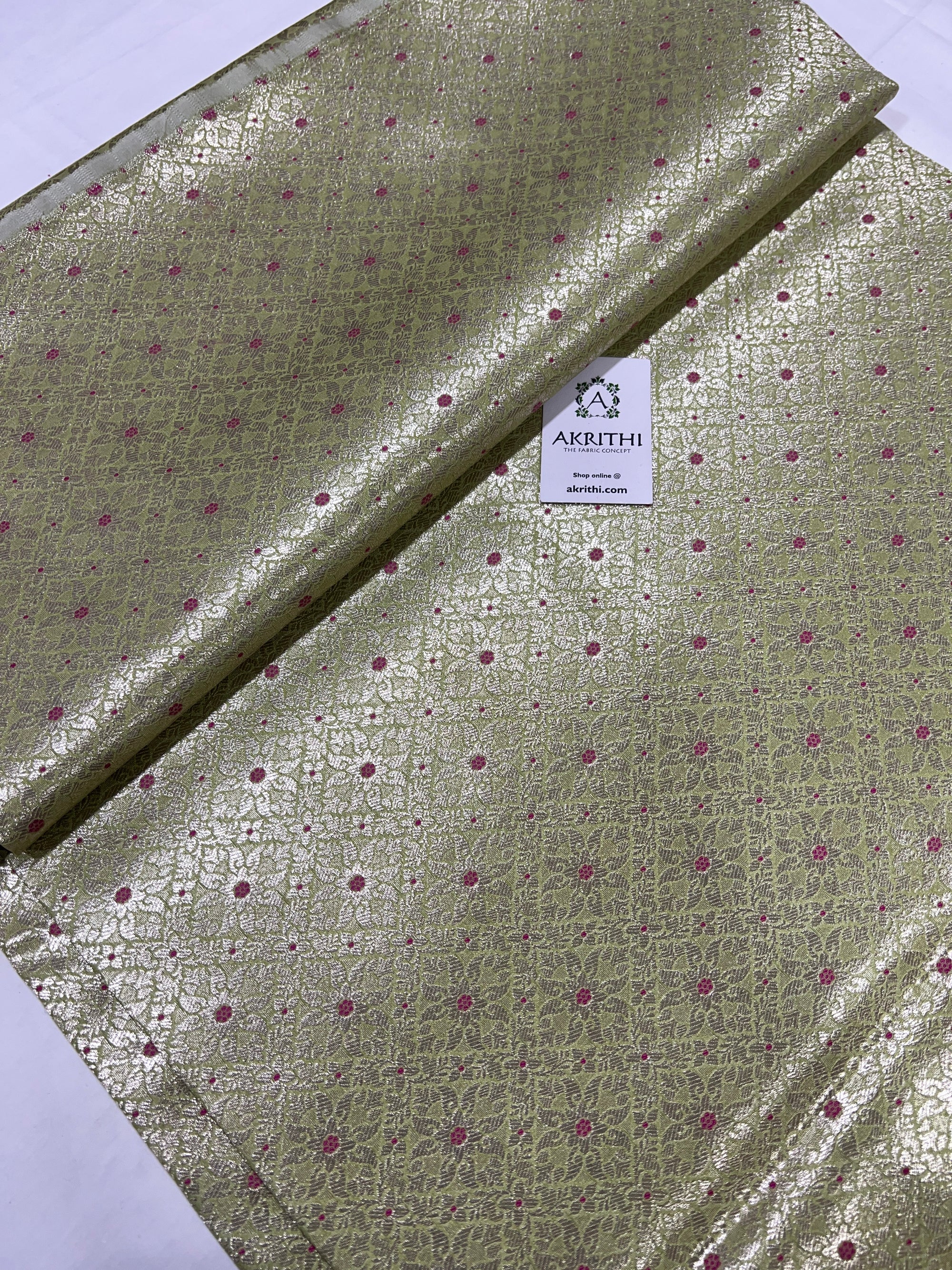 Pure Banarasi brocade fabric