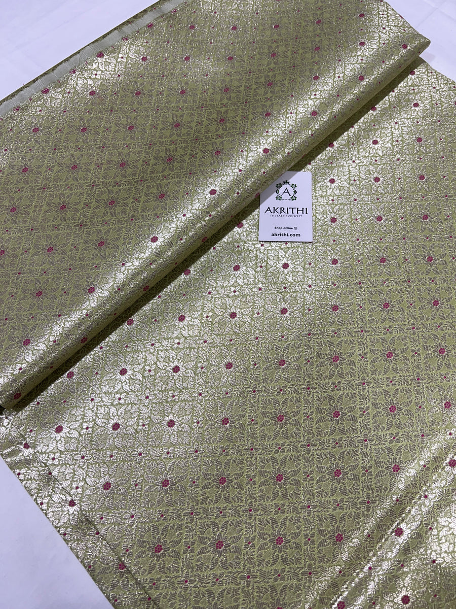 Pure Banarasi brocade fabric