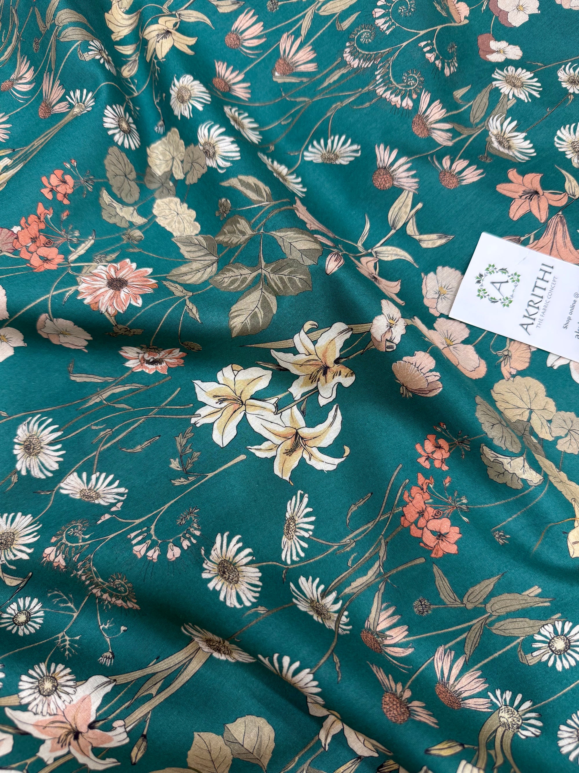 Digital Printed pure cotton fabric