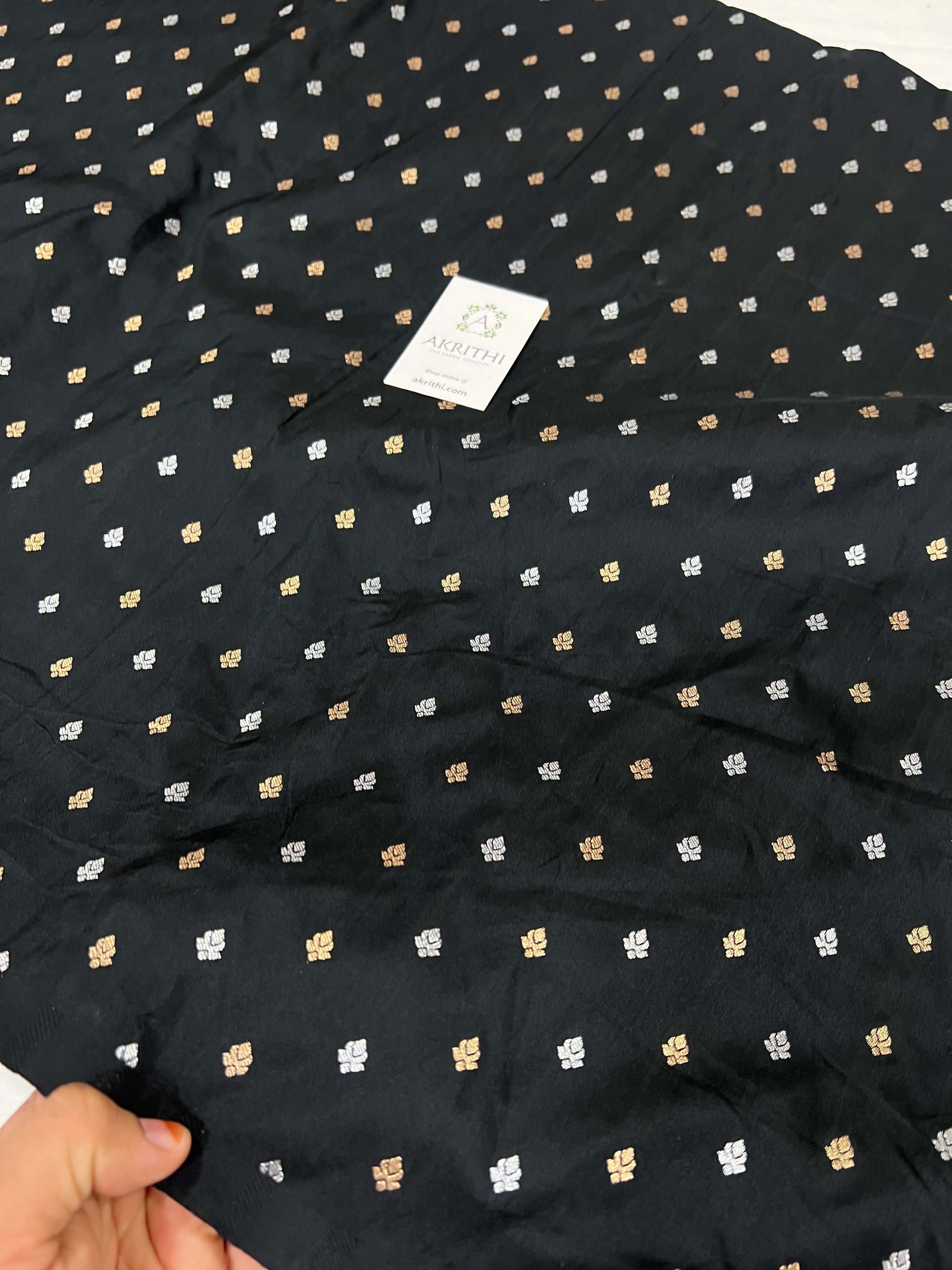 Semi Banarasi silk fabric