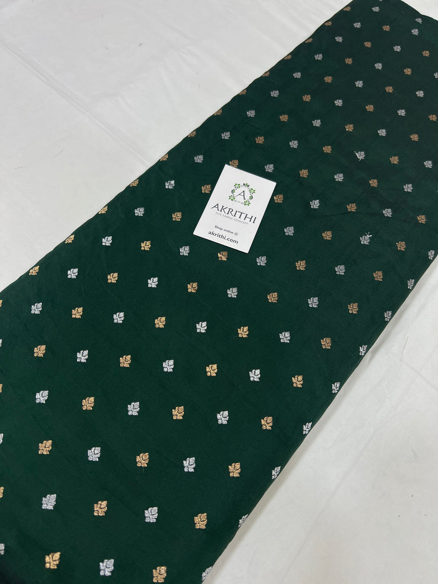 Semi Banarasi silk fabric