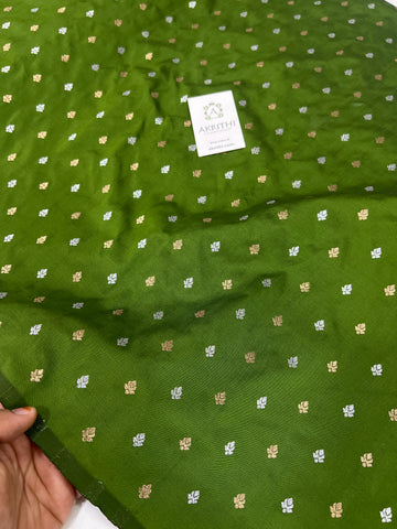 Semi Banarasi silk fabric