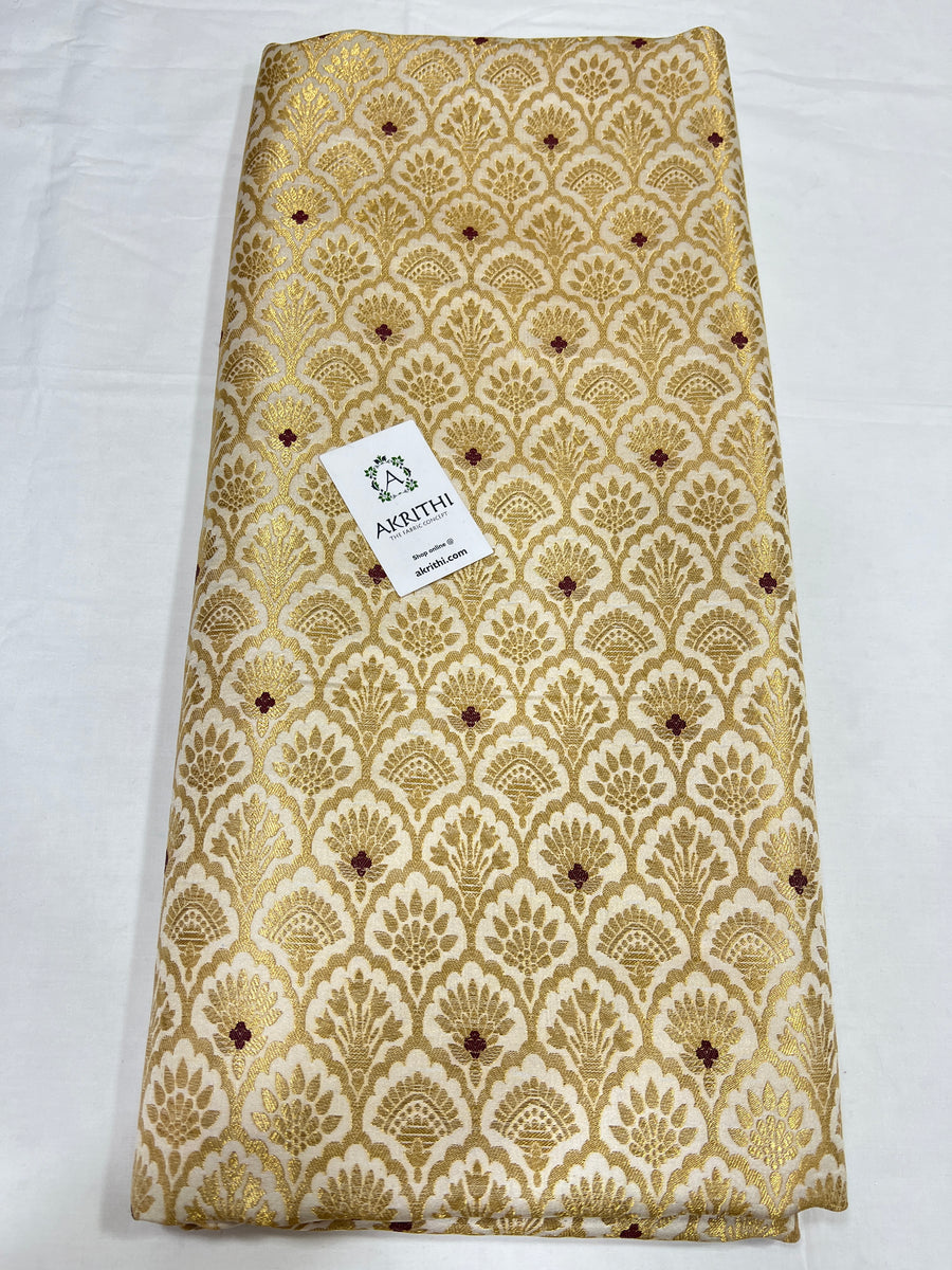 Pure Banarasi brocade fabric