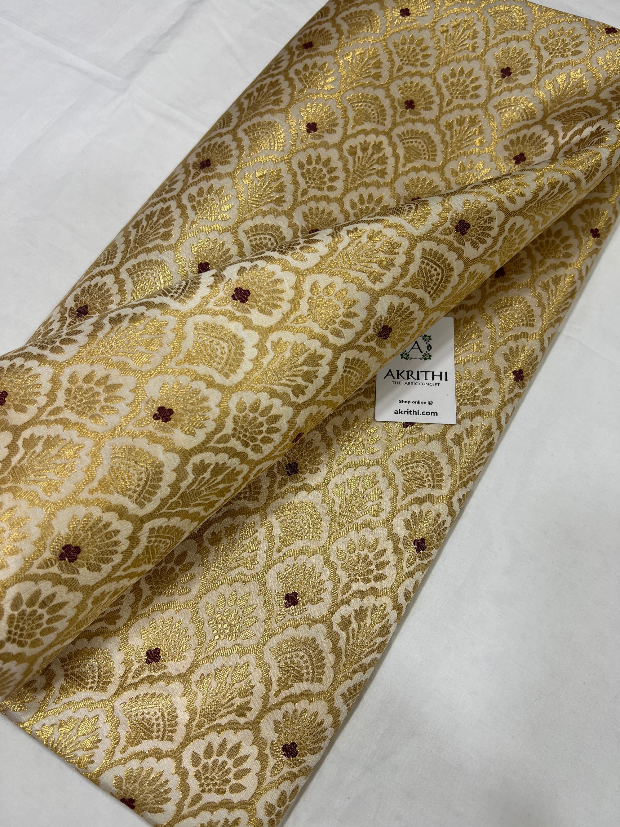 Pure Banarasi brocade fabric