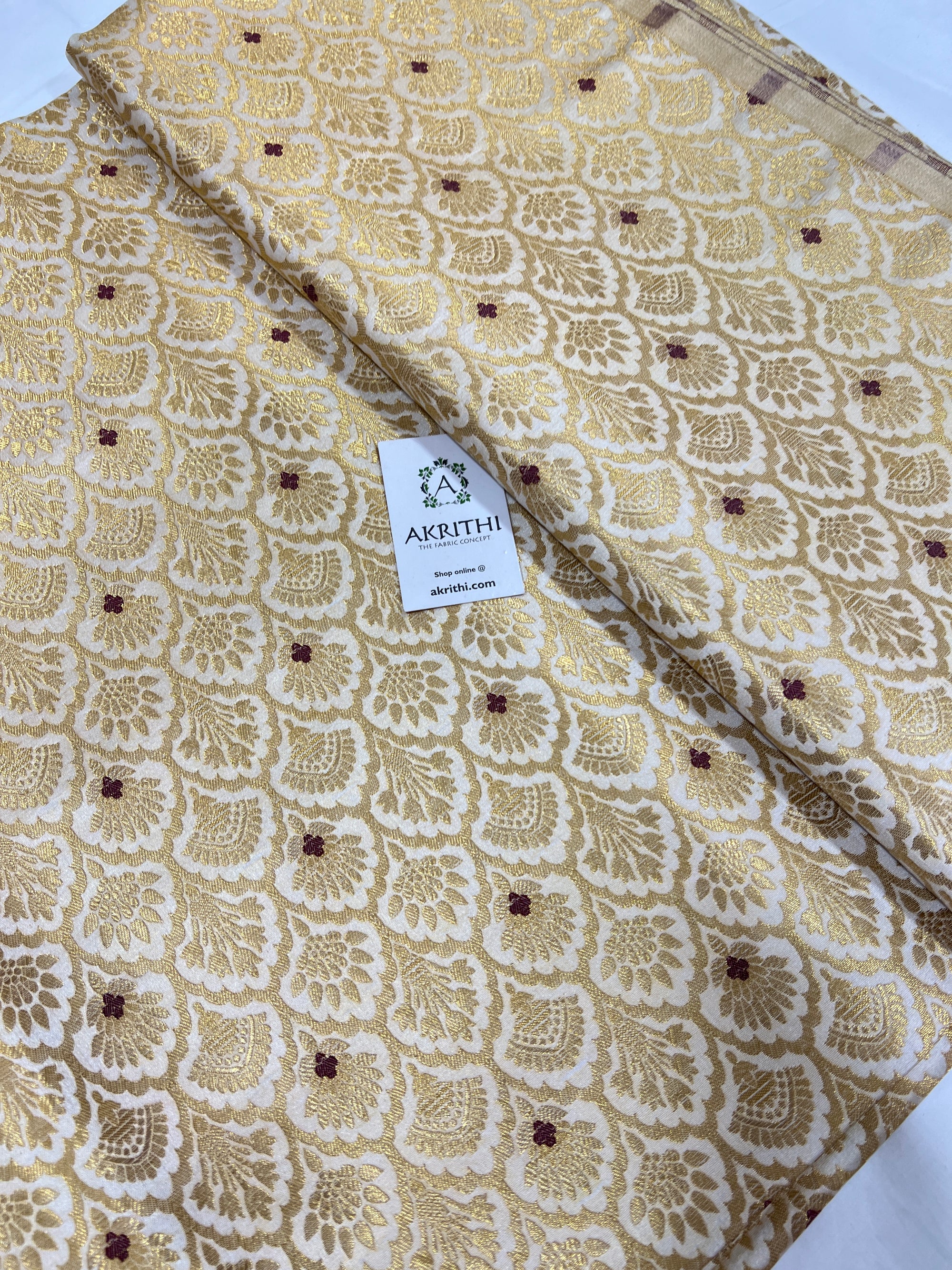 Pure Banarasi brocade fabric