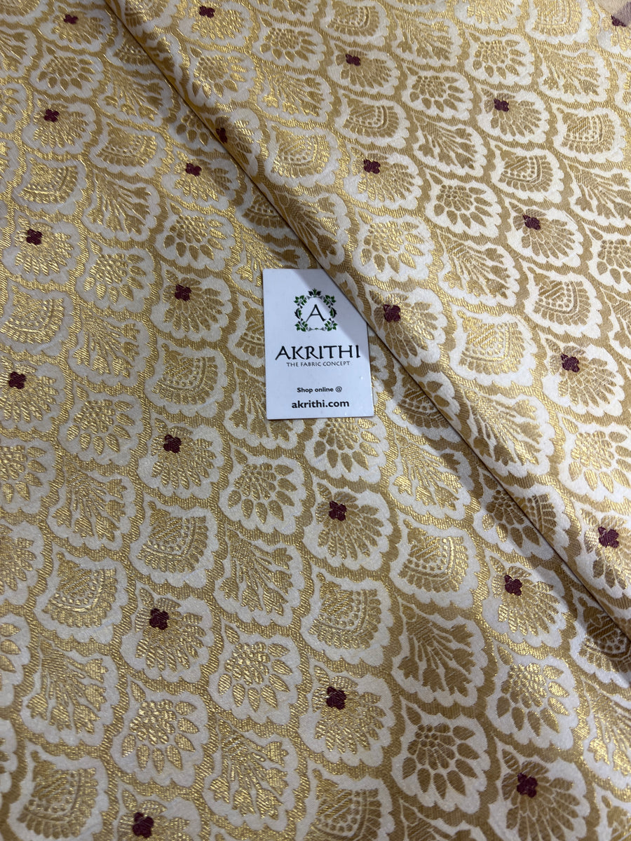 Pure Banarasi brocade fabric