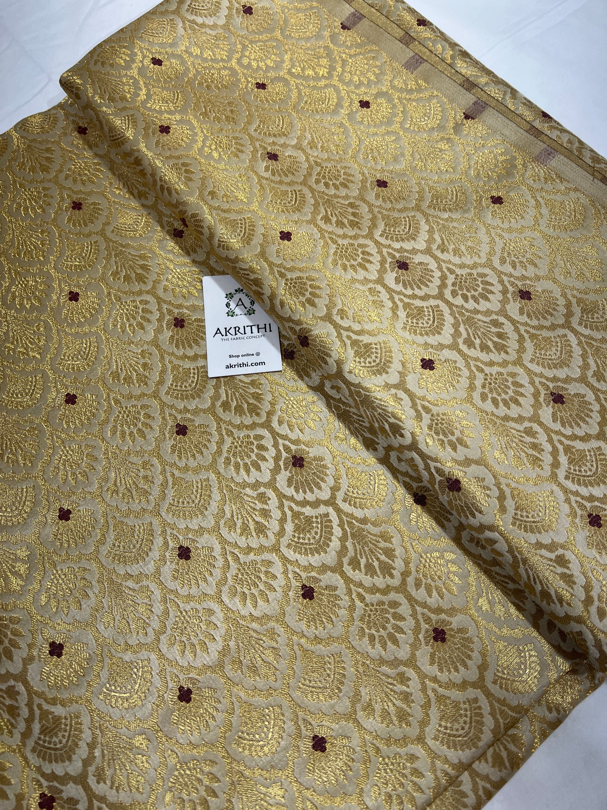 Pure Banarasi brocade fabric