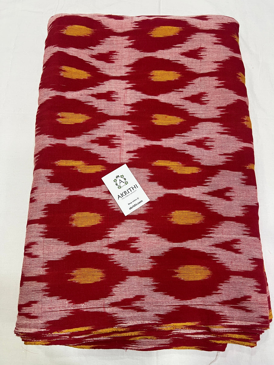 Handloom Ikat pure cotton fabric