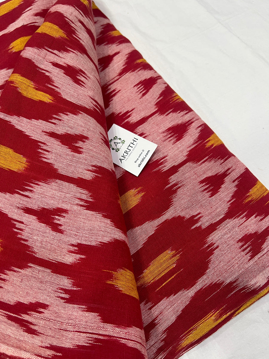 Handloom Ikat pure cotton fabric