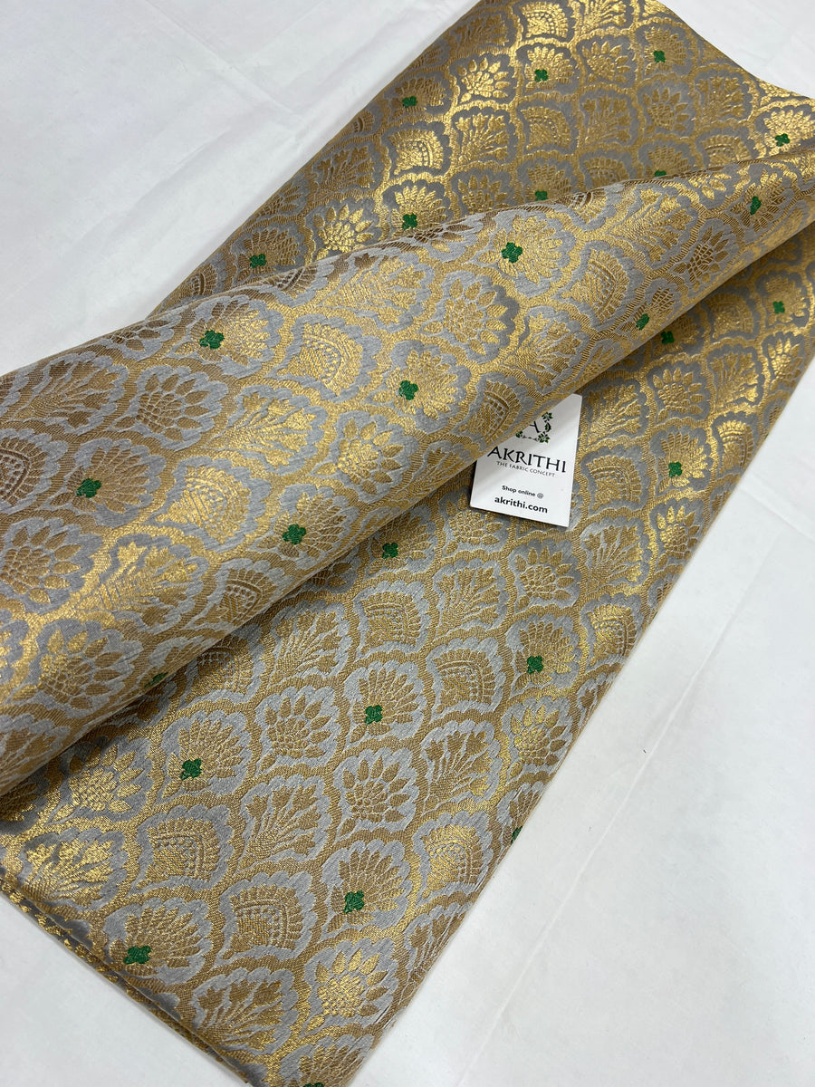 Pure Banarasi brocade fabric