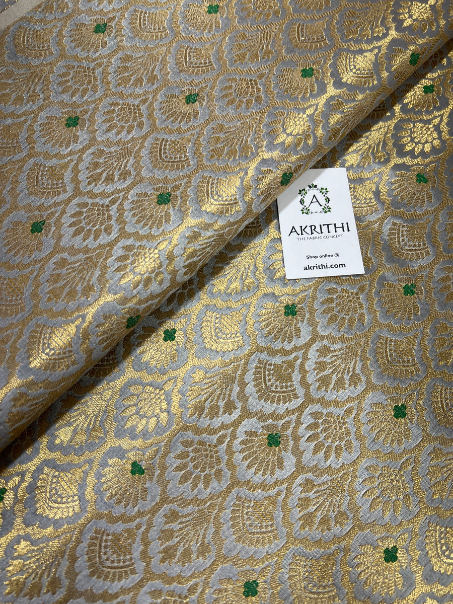 Pure Banarasi brocade fabric