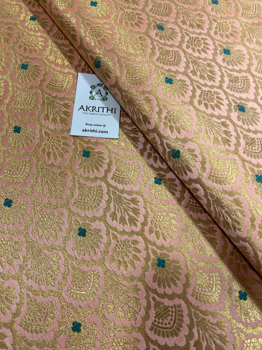 Pure Banarasi brocade fabric