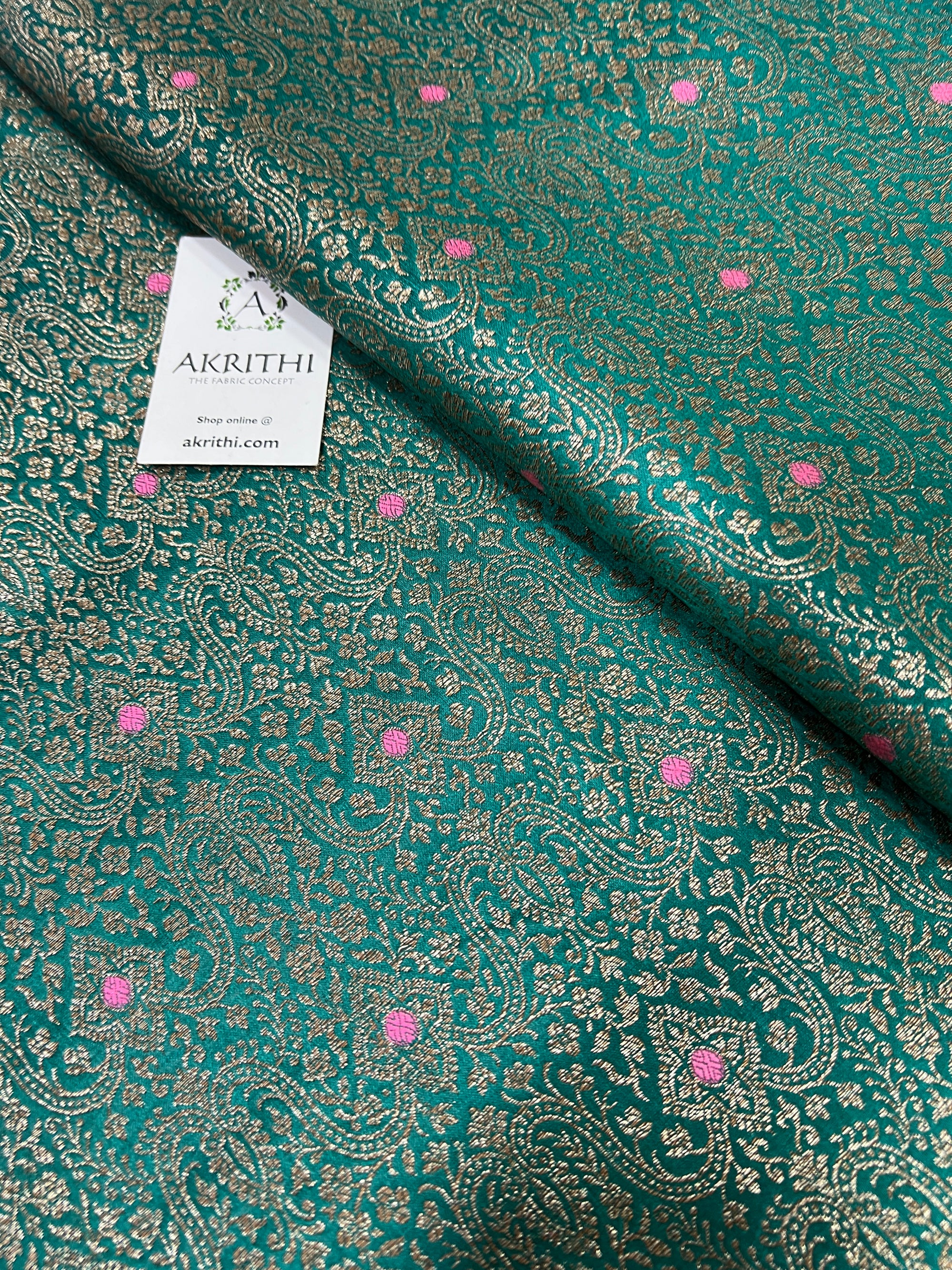 Pure Banarasi brocade fabric