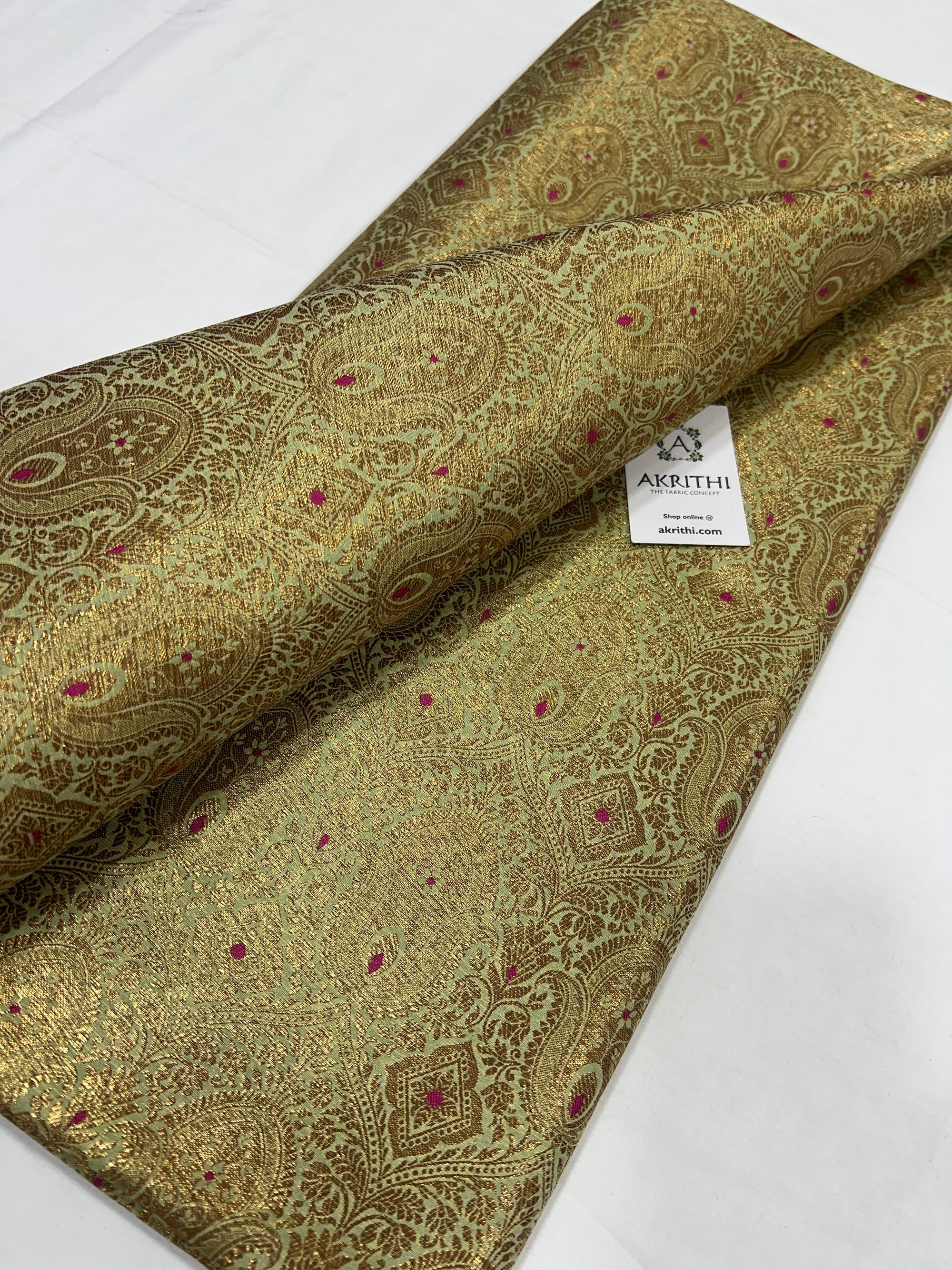 Pure Banarasi brocade fabric