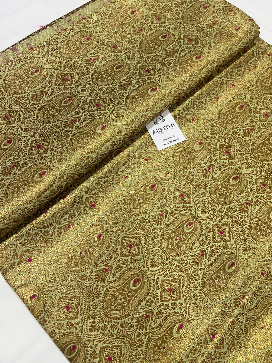 Pure Banarasi brocade fabric