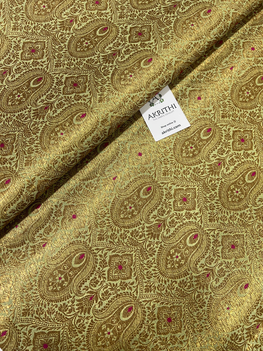 Pure Banarasi brocade fabric