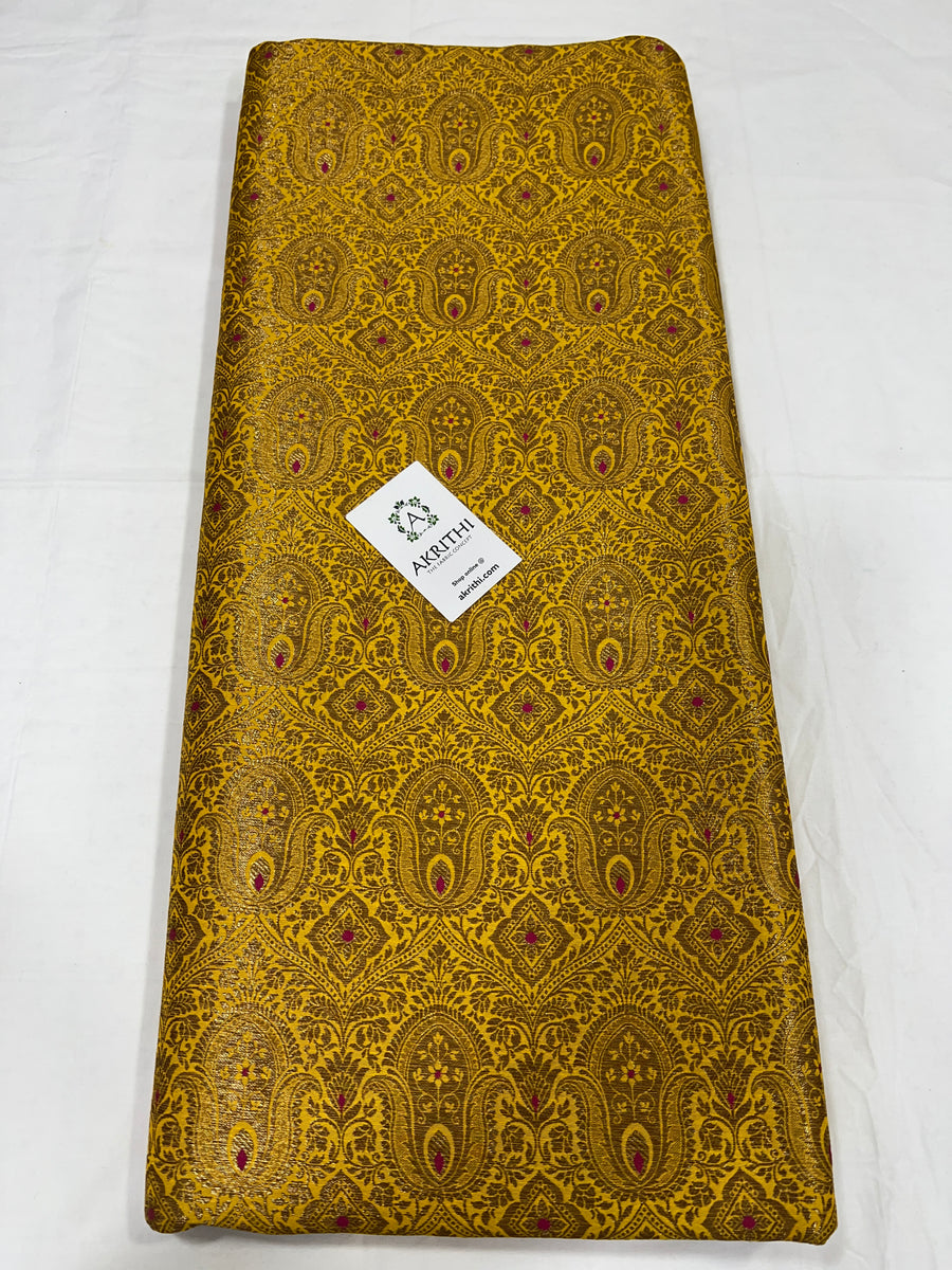 Pure Banarasi brocade fabric