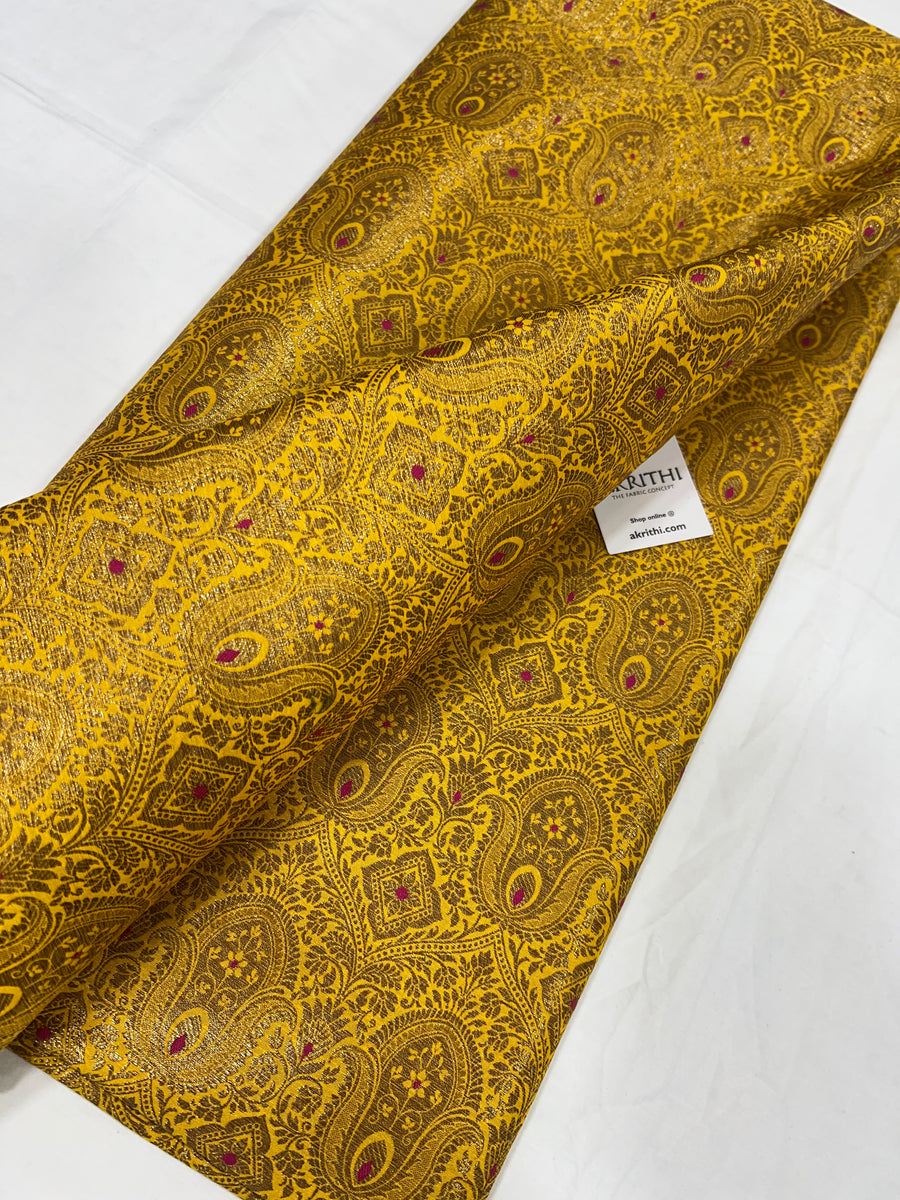 Pure Banarasi brocade fabric