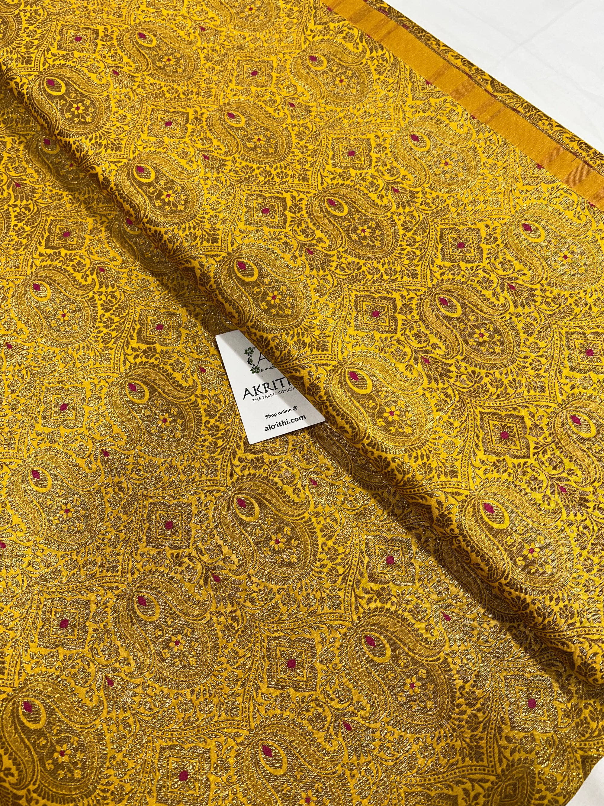 Pure Banarasi brocade fabric